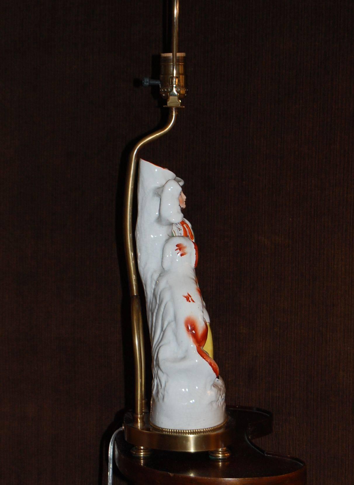 staffordshire dog lamp