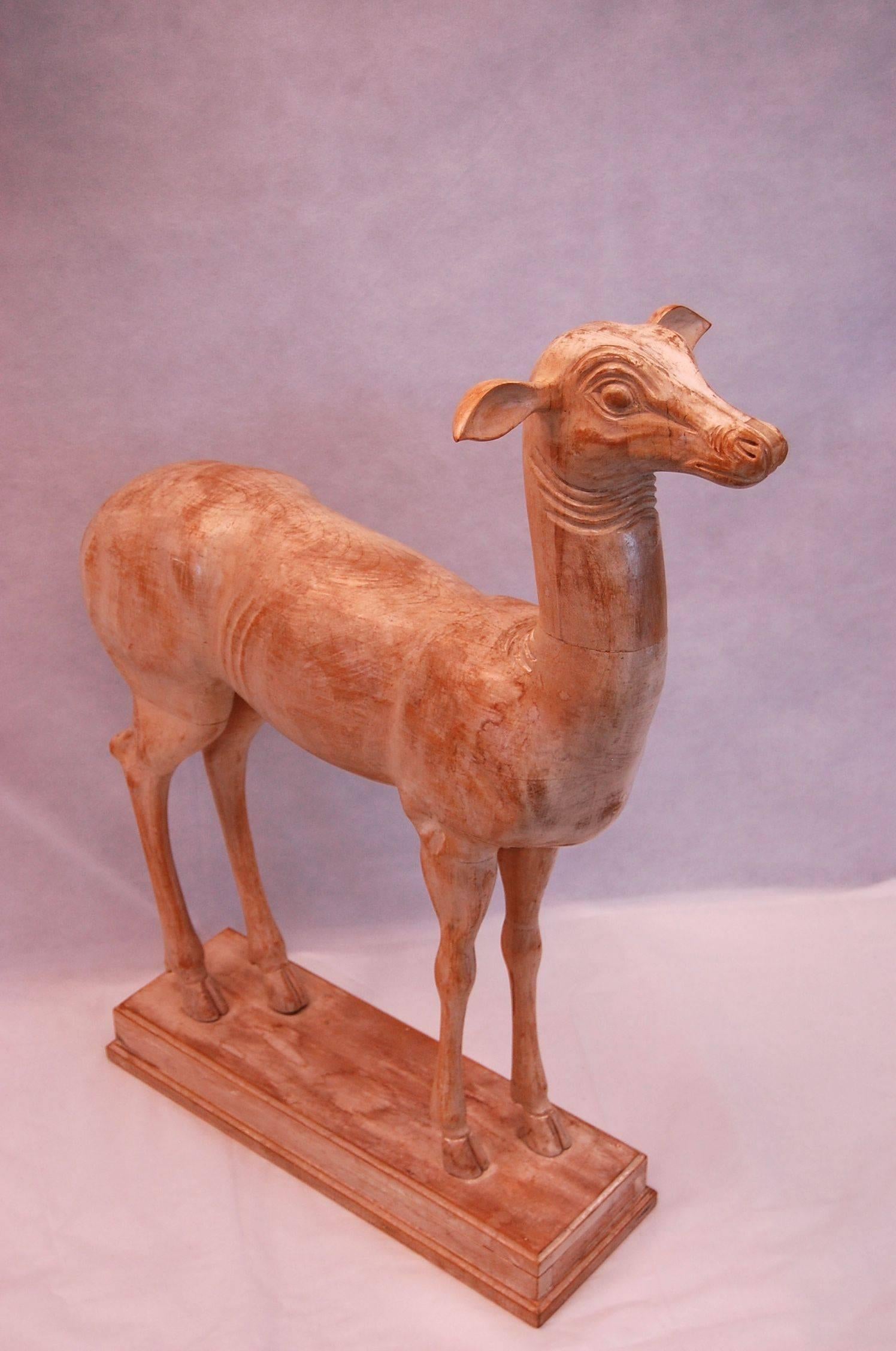 Carved Wooden Sculpture of Fallow Fawn from Pisoni's Villa at Herculaneum 1