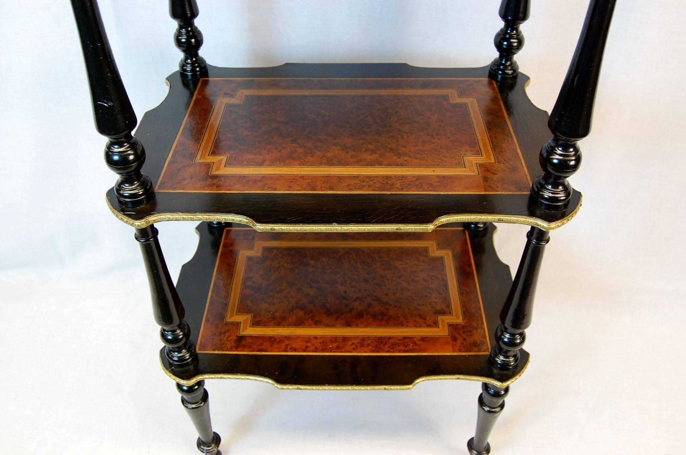 French Neoclassical Revival Three-Tier Side Table, circa 1870 For Sale 3
