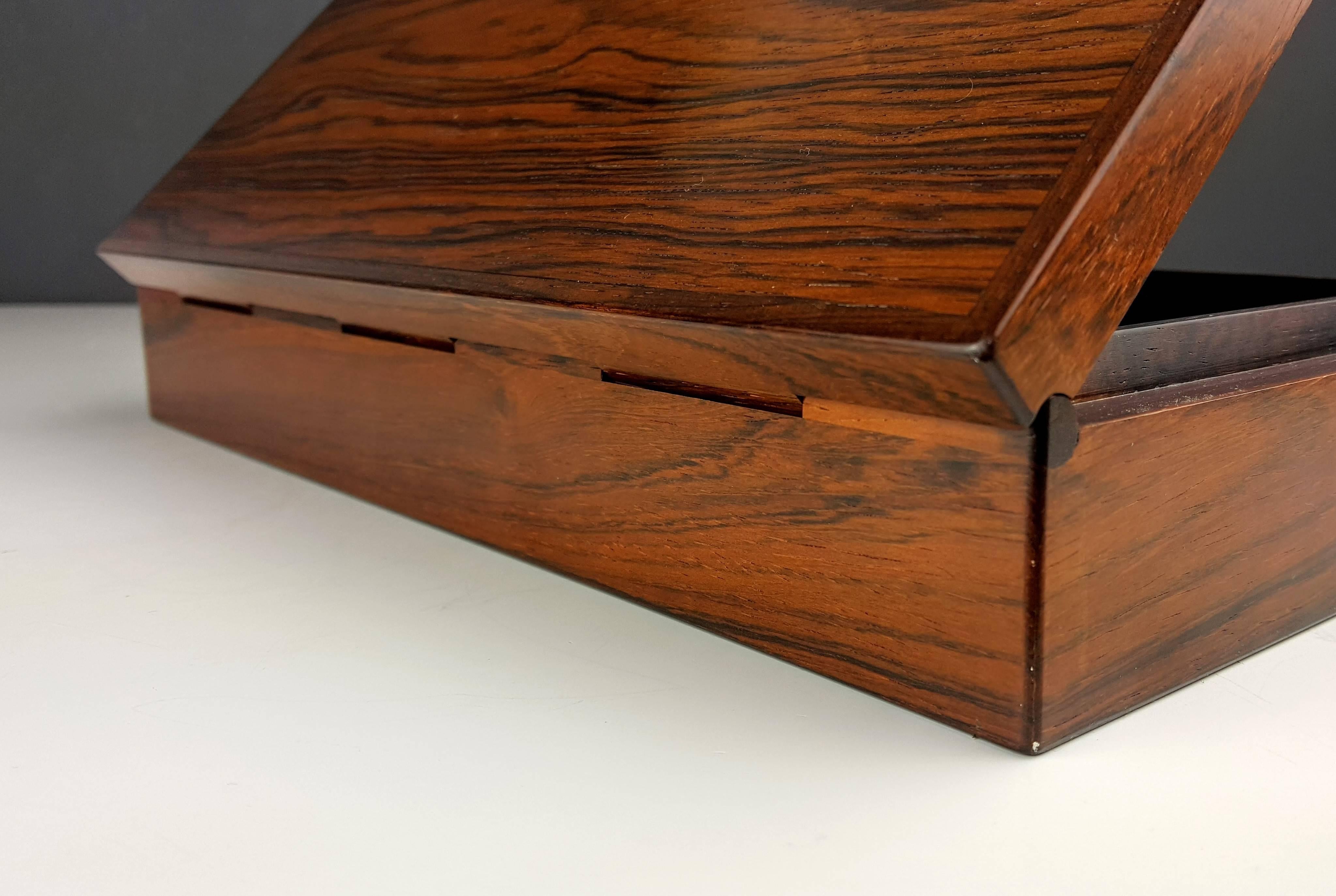 Rosewood dresser box by Alfred Klitgaard, Denmark, 1950s.

See this item in our private NYC showroom! Refine Limited is located in the heart of Chelsea at the history Starrett-LeHigh Building, 601 West 26th Street, Suite M258. Please call us to