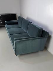 Gorgeous Mohair Tuxedo Sofa in the Style of Harvey Probber, 1960s