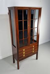 Rosewood Lighted Curio Cabinet by Torbjørn Afdal, Norway, 1960s