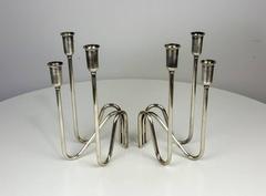 Pair of Large Dramatic Candelabra, Italy