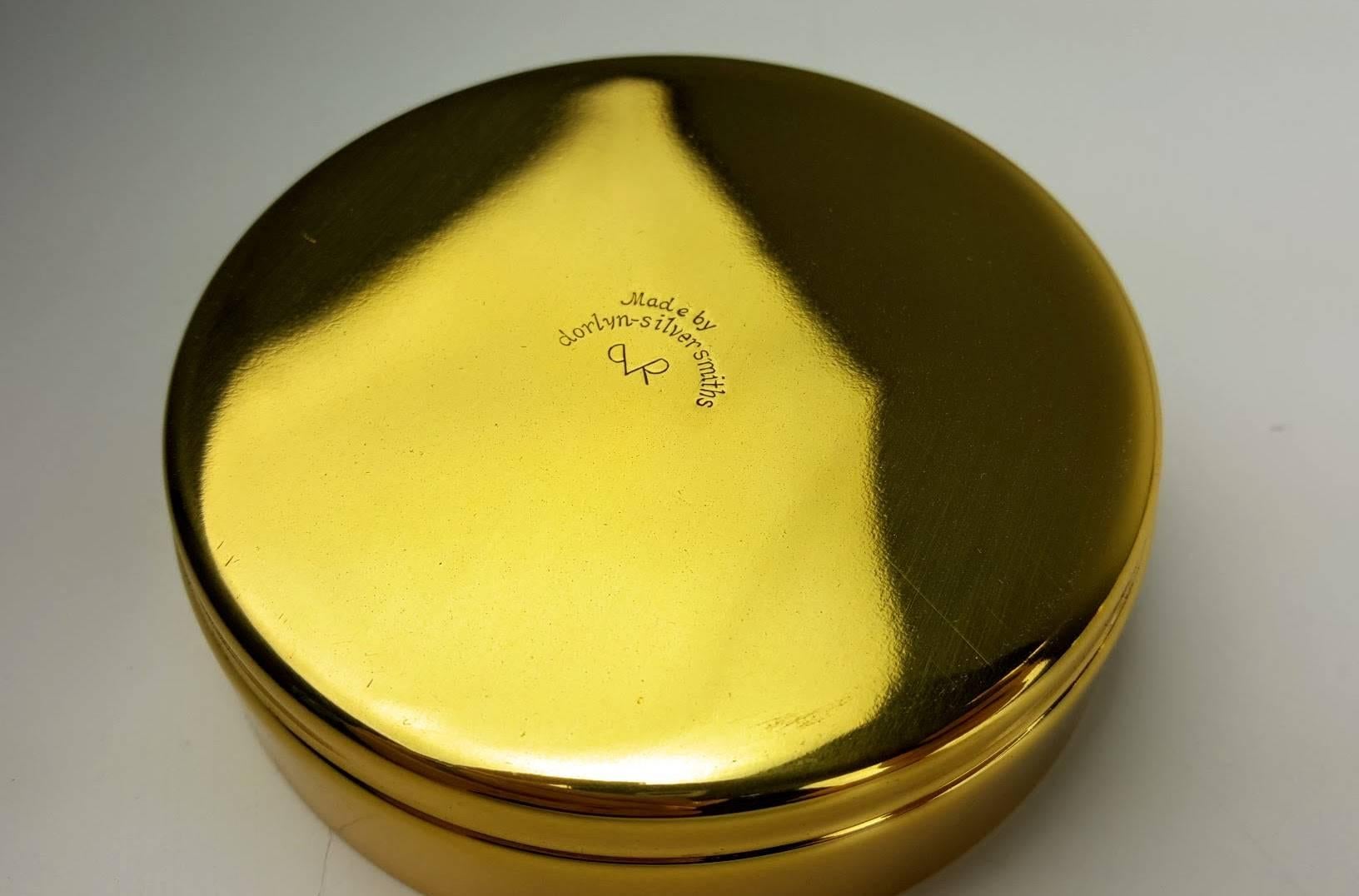 American Rare Set of Brass Drink Coasters by Tommi Parzinger for Dorlyn, 1950s