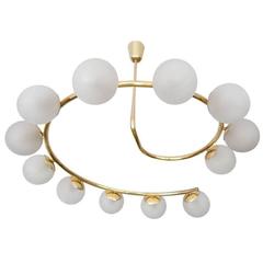 12 Globe Stilnovo Style Chandelier