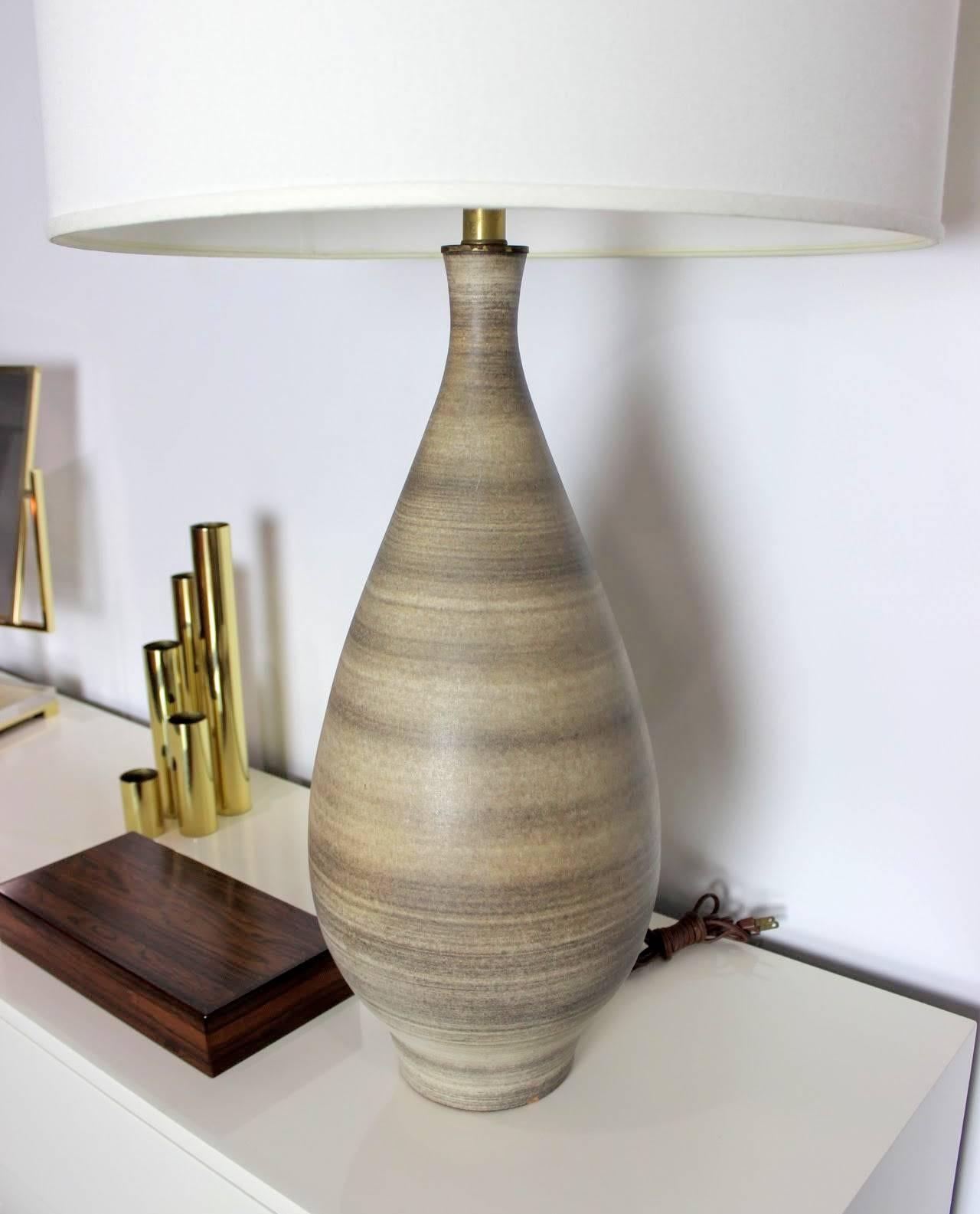 Mid-Century Modern Large Ceramic Lamps by Design Technics, 1960s