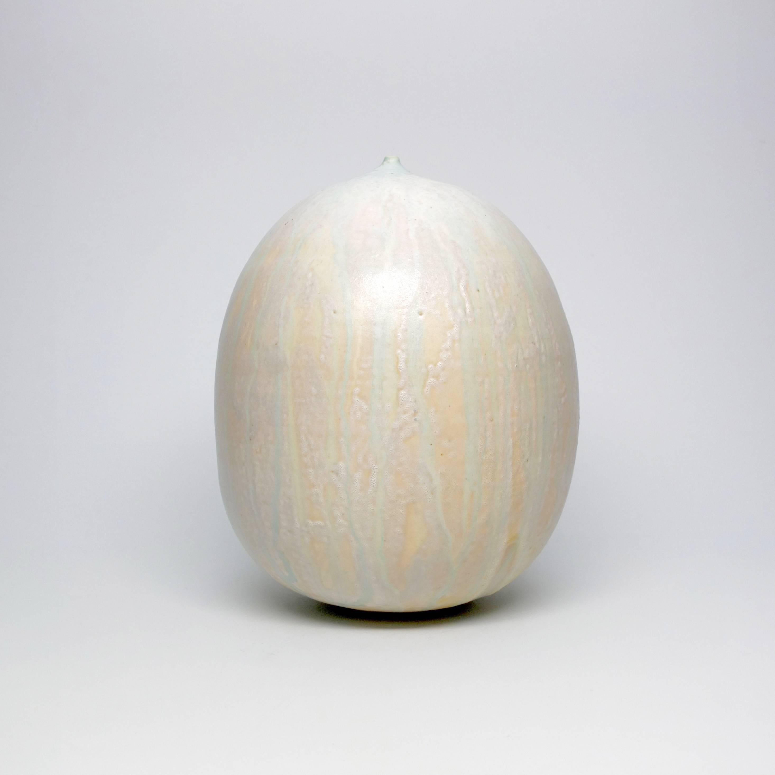 Modern Graceful Organic Ceramic Vessel by Artist Jeffrey Loura, 2016