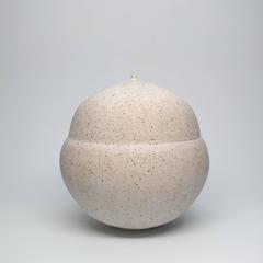 Handsome Vessel in Speckled Matte Glaze by Ceramic Artist, Jeffrey Loura, 2016