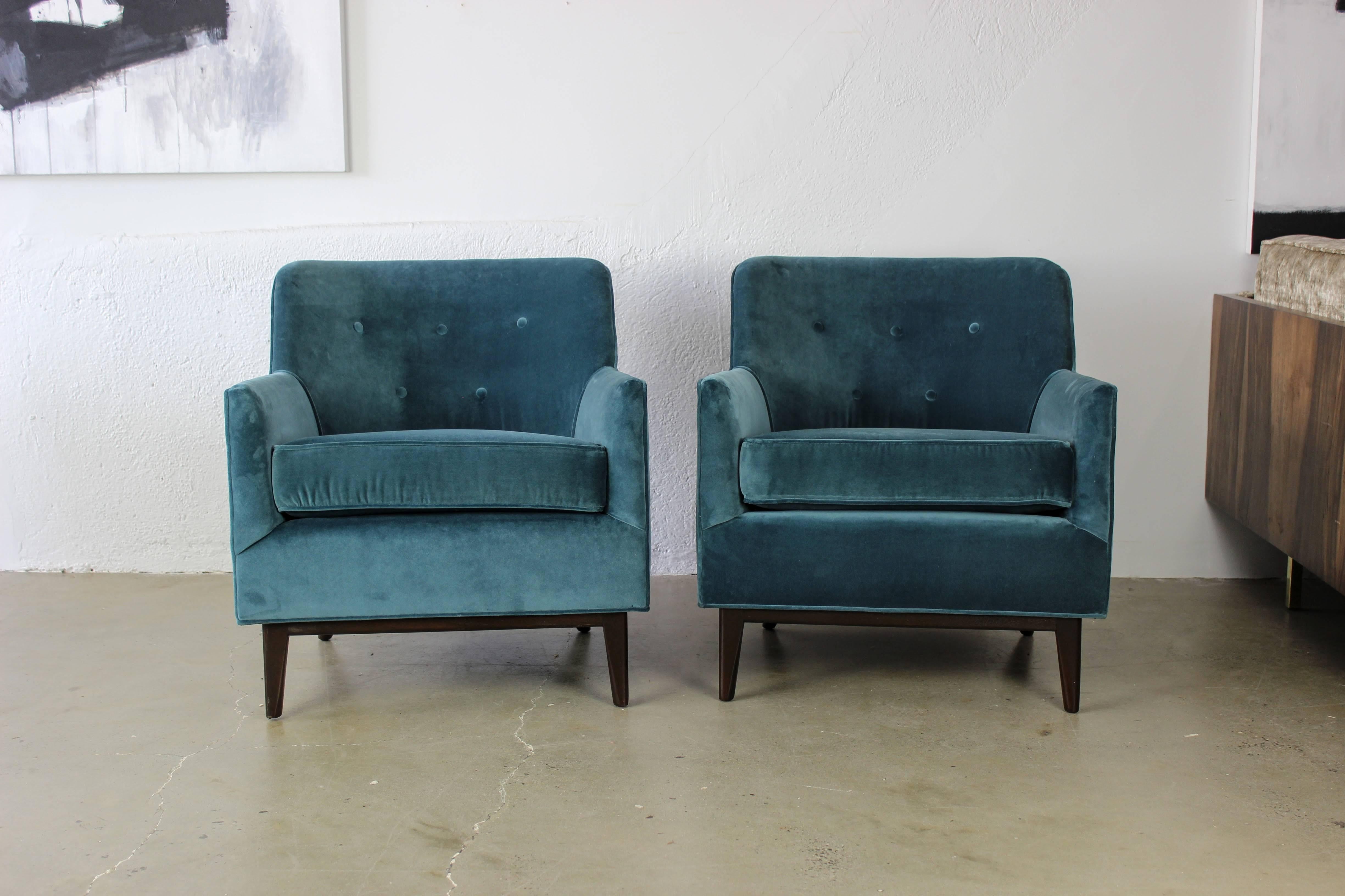 Mid-Century Modern Handsome Mid-Century Lounge Chairs After Edward Wormley, 1950s