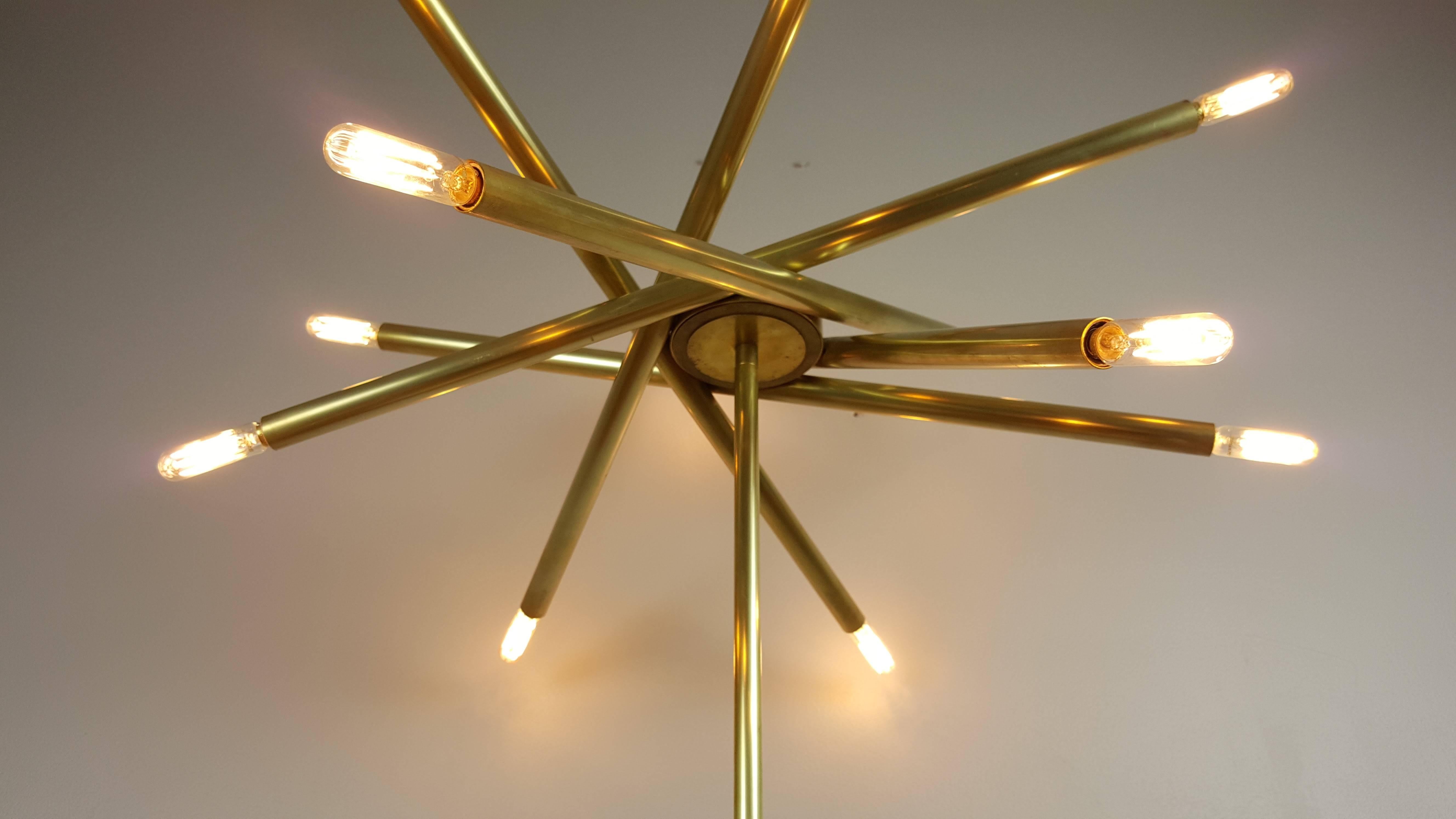 Nest Sculptural Brass and Marble Floor Lamp by Blueprint Lighting 1