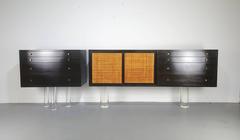 Large Two-Piece Floating Mahogany Buffet by Harvey Probber Studio, 1965