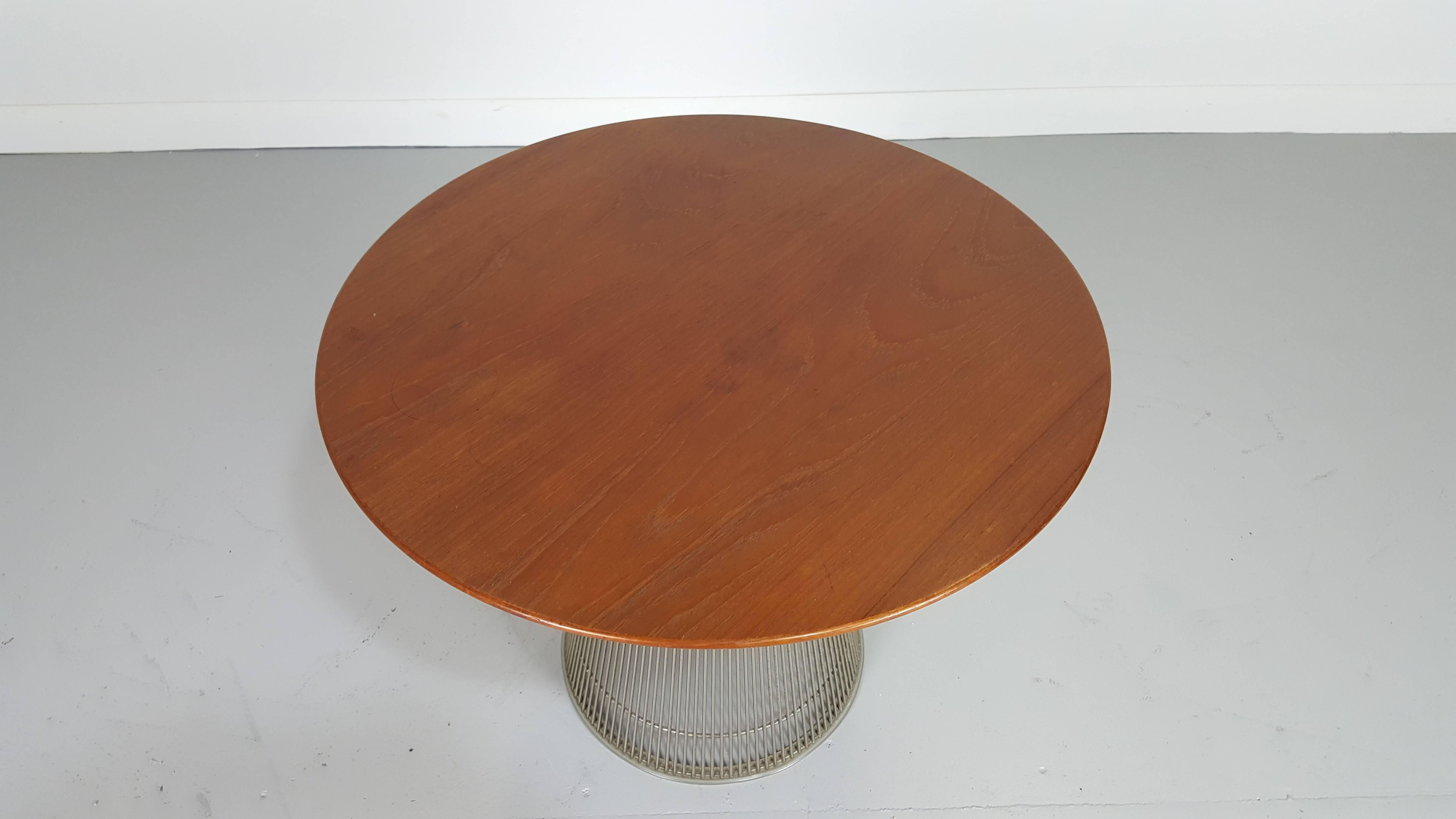 Mid-Century Modern Sculptural Side Table by Warren Platner Table for Knoll, 1970s