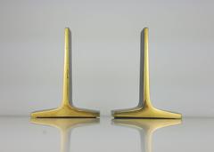 Rare Solid Cast Bronze Modernist Bookends by Ben Seibel for Jenfred, 1950