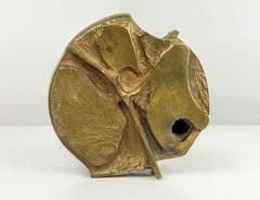 Brutalist Cast Bronze Paperweight or Objet d'Art, Minnesota Arts Council, 1973