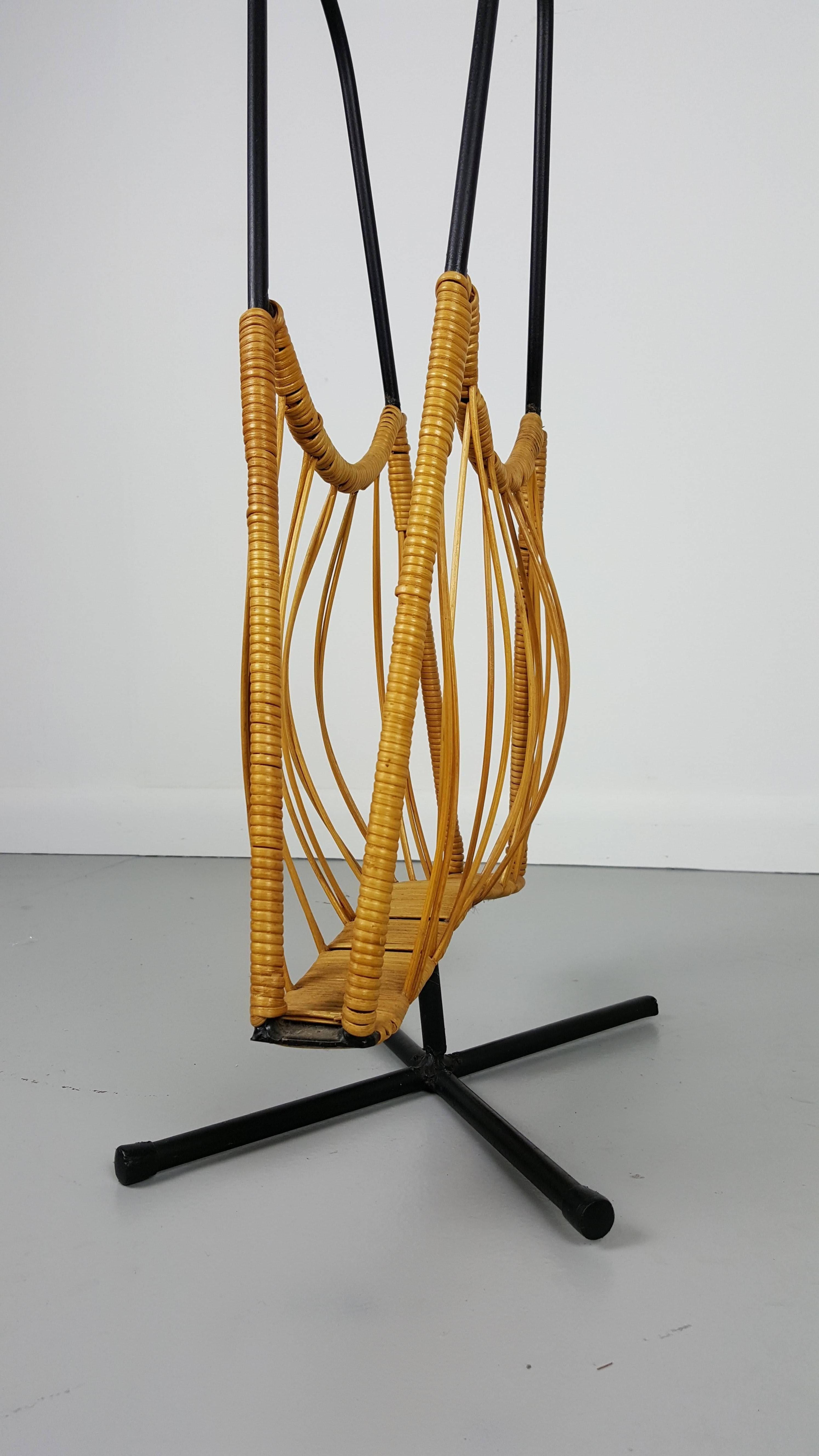 Mid-20th Century Sculptural California Modern Magazine Rack in the Style of Tony Paul