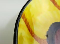 Vibrant, Playful Eva Zeisel for Schramberg Majolica Hand-Painted Vessel