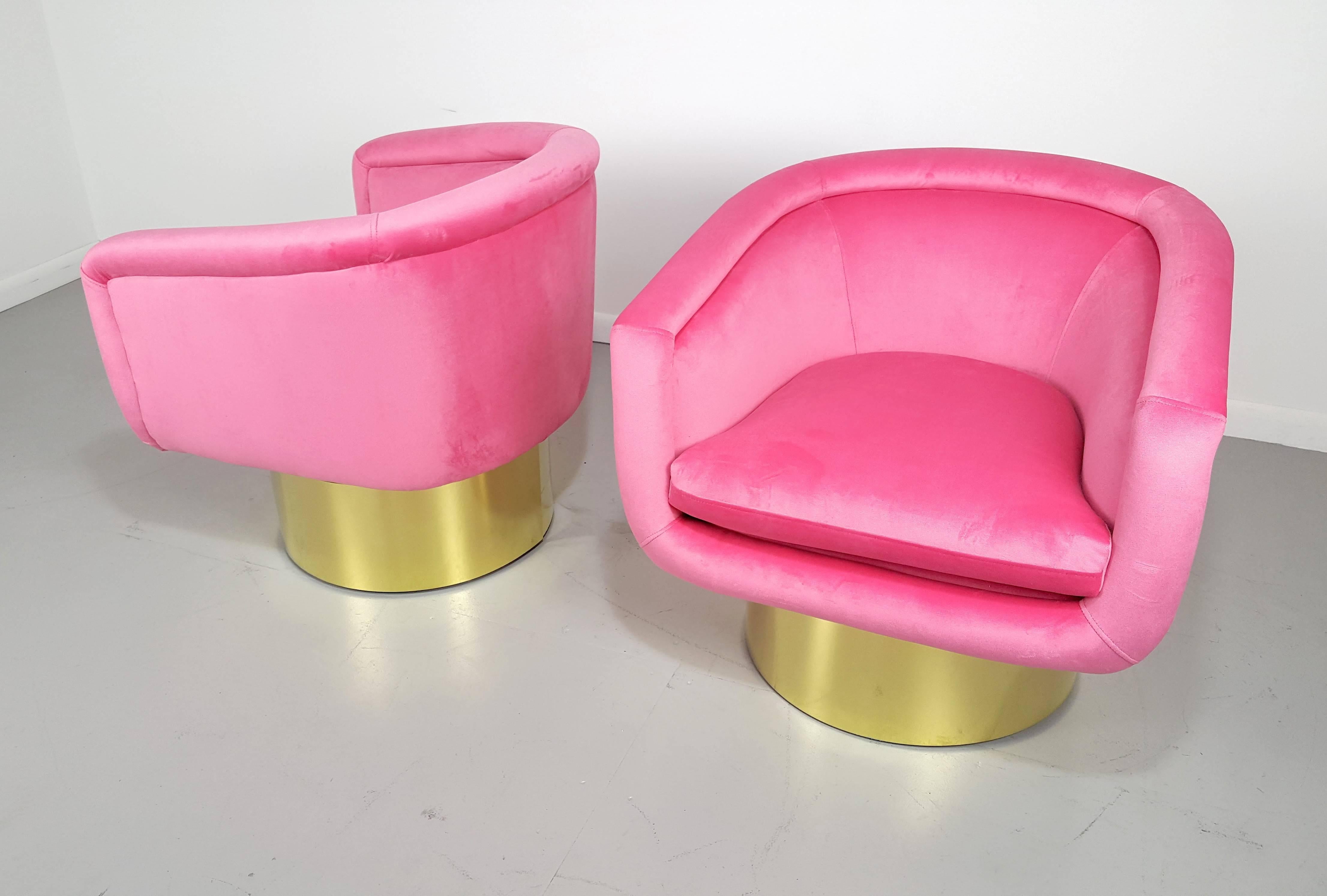 swivel chair pink