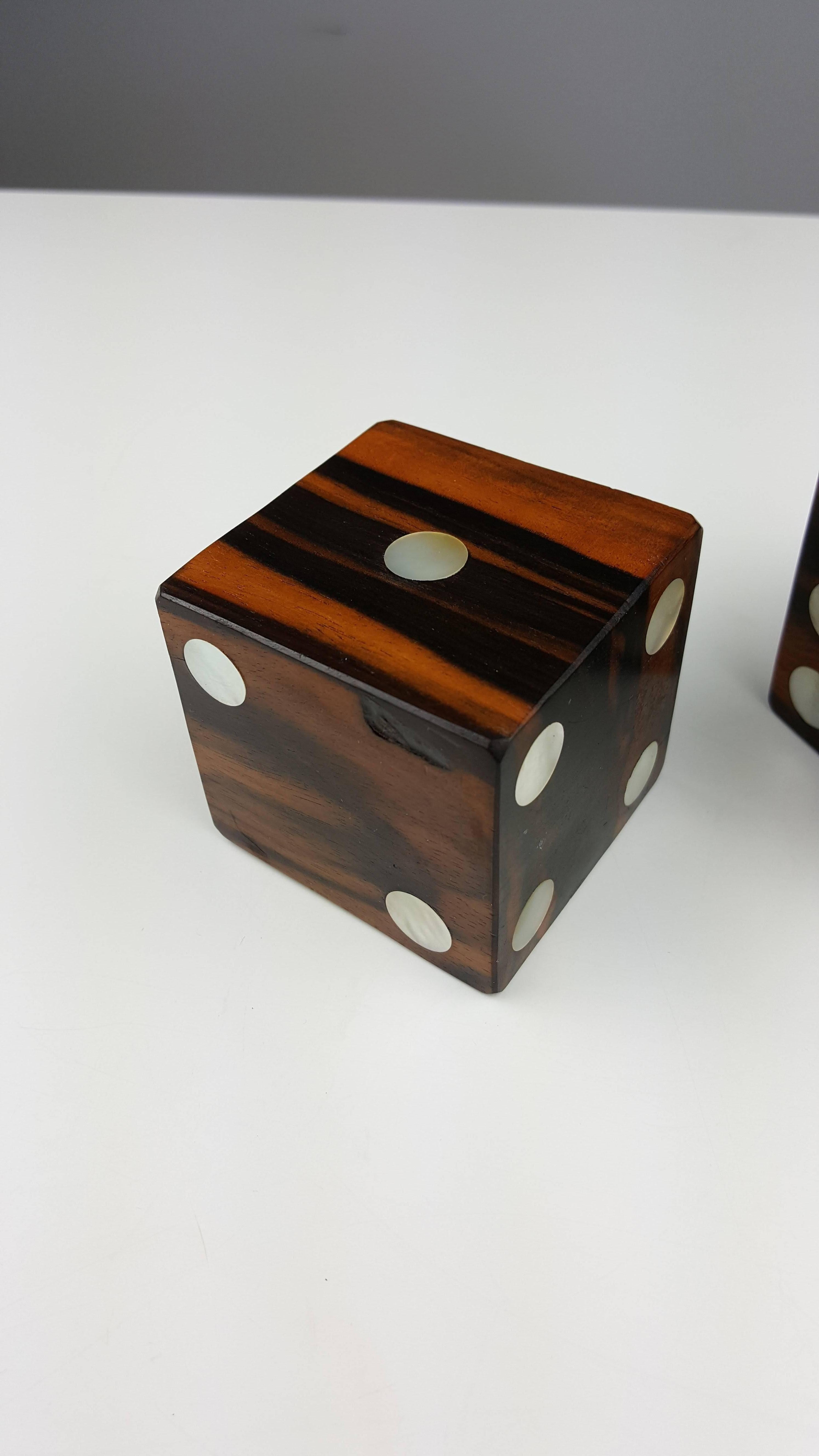 mother of pearl dice