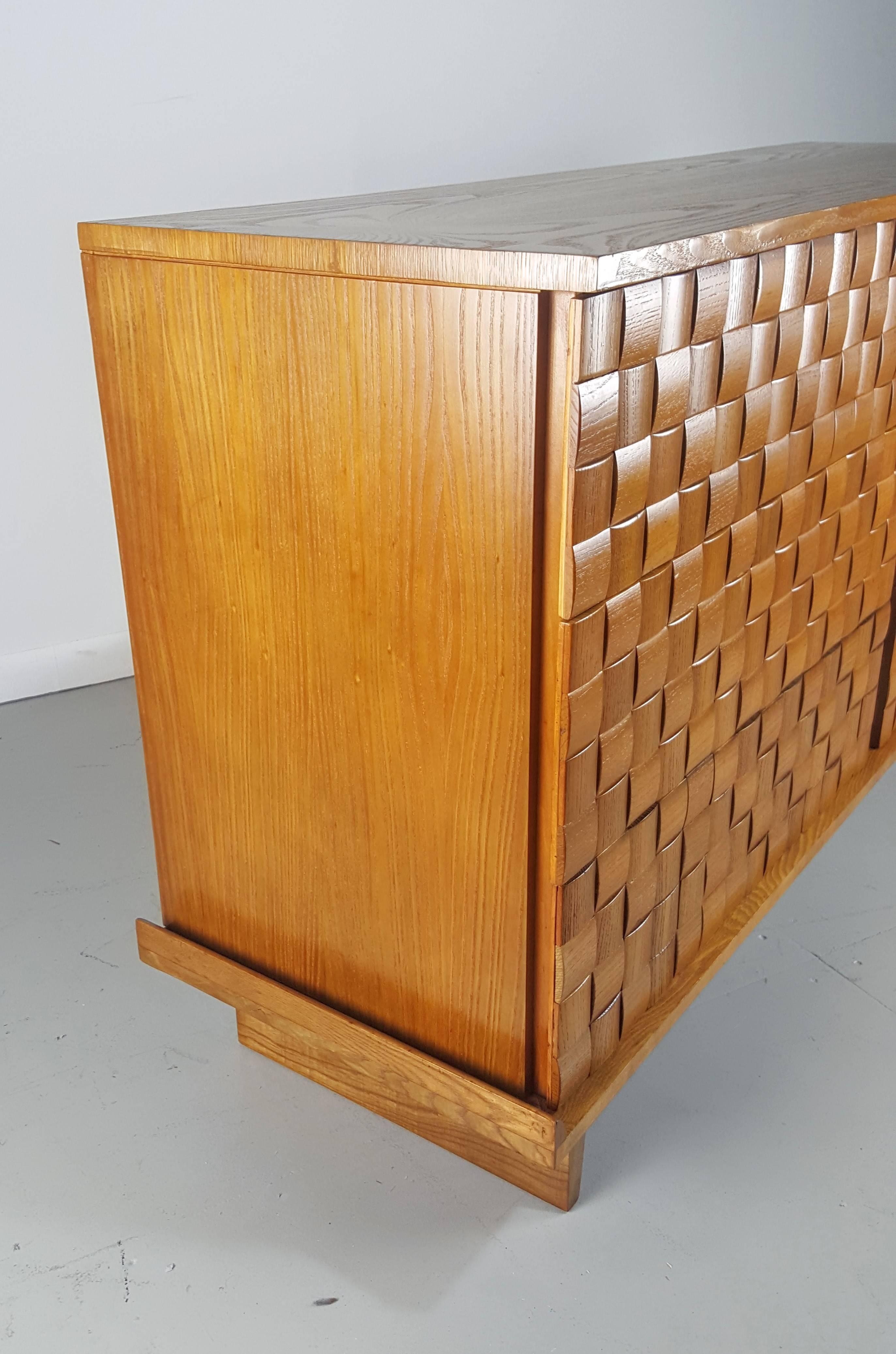 Oak Exquisite and Rare Six-Drawer Chest or Dresser by Paul Laszlo, 1950s
