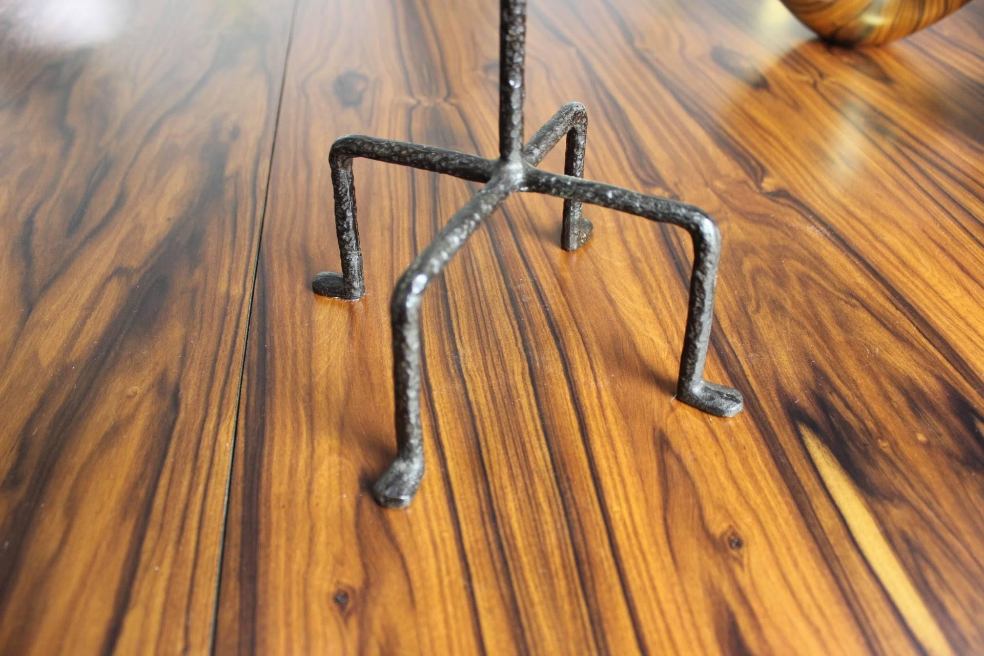 American Large Wrought Iron Candelabrum in the Style of Tommi Parzinger, 1950s