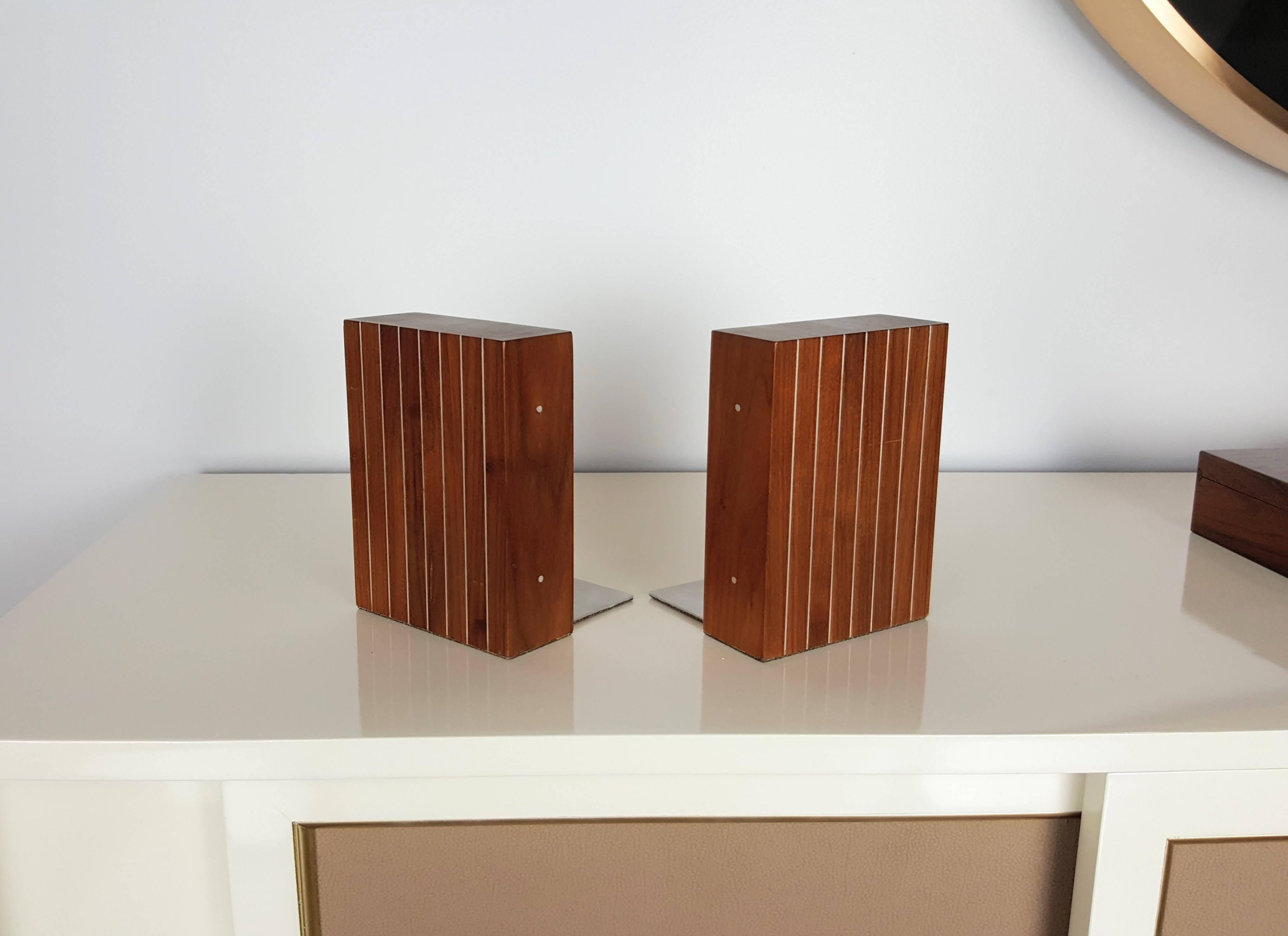 Rare Bookends by Paul Evans and Phillip Lloyd Powell, 1960s In Excellent Condition In New York, NY