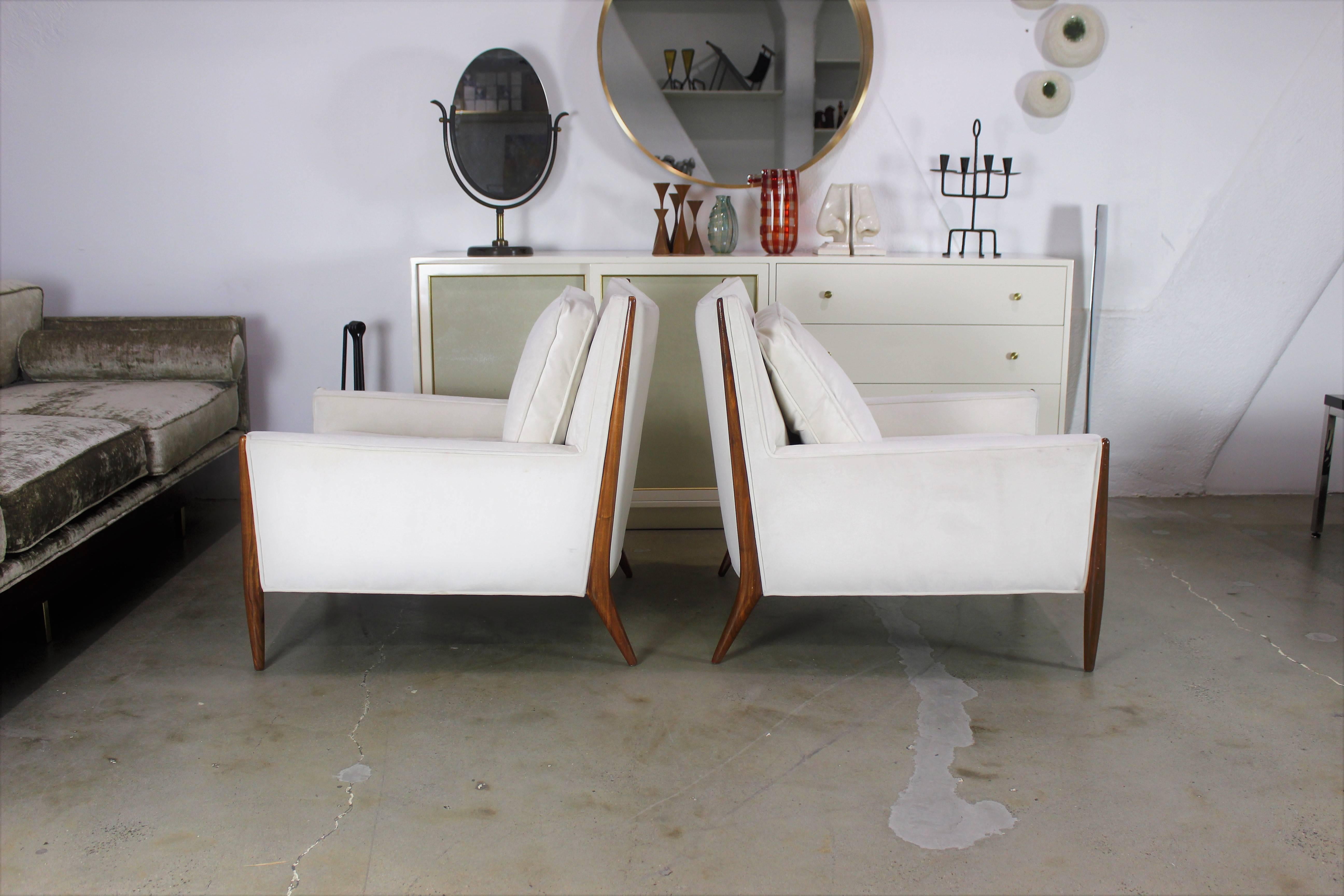 American Pair of Sculptural Lounge Chairs After Paul McCobb