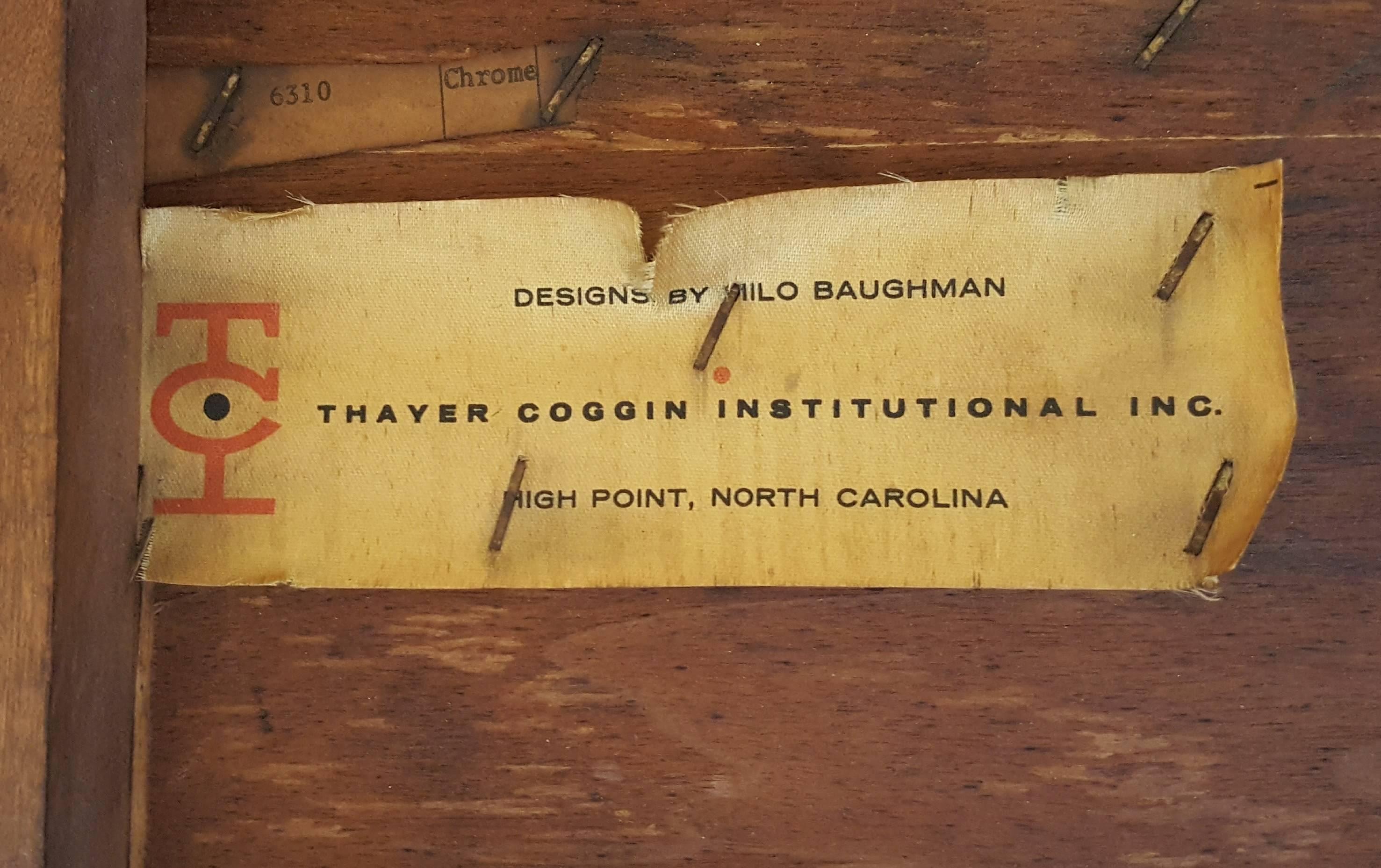 American Exceptional, Rare Milo Baughman for Thayer Coggin Chrome & Rosewood Writing Desk