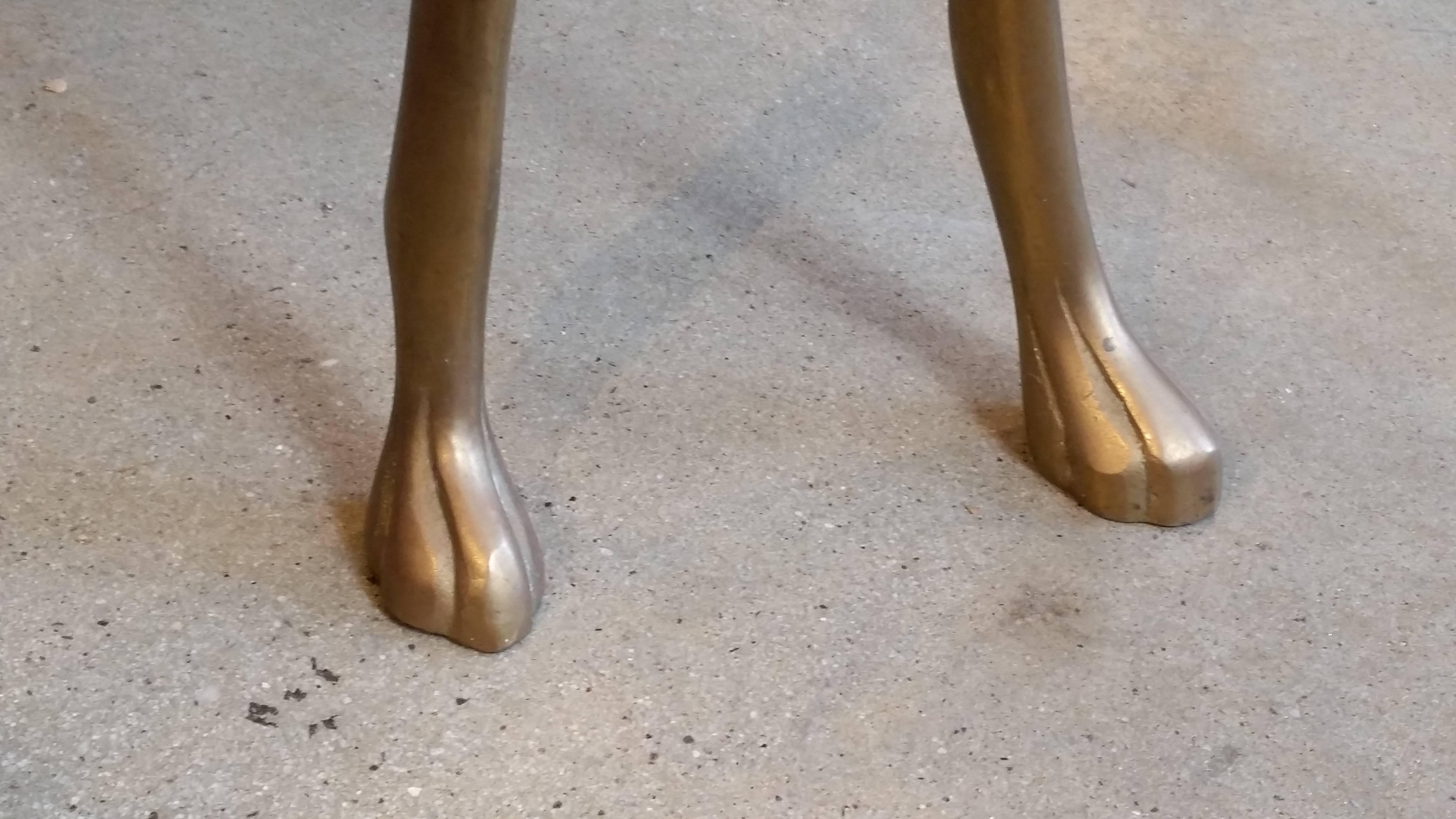 Commanding, Large-Scale Midcentury Brass Greyhound with Racing Jacket, Italy In Good Condition In New York, NY