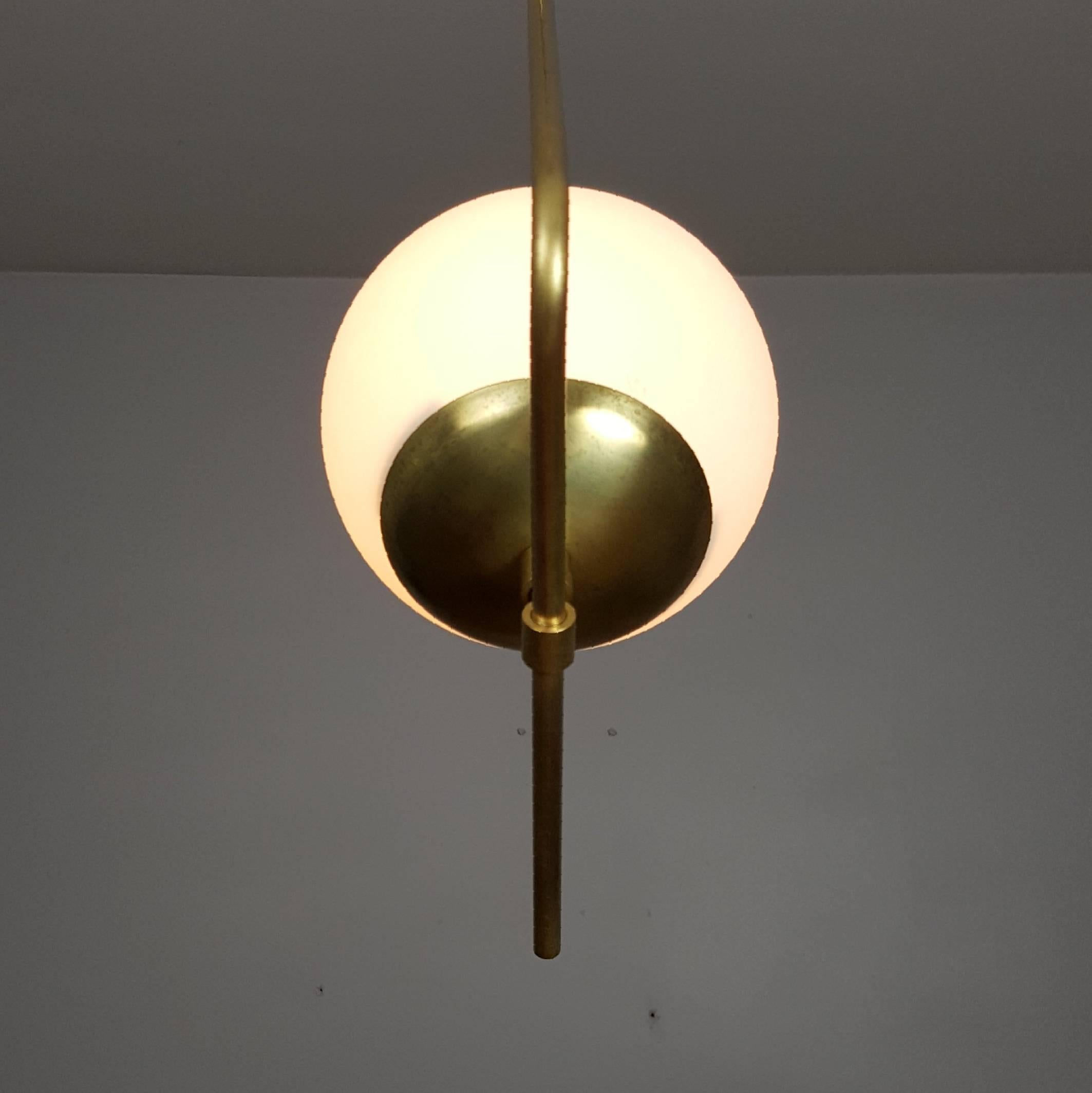 Mid-Century Modern Contemporary Brass and Glass 
