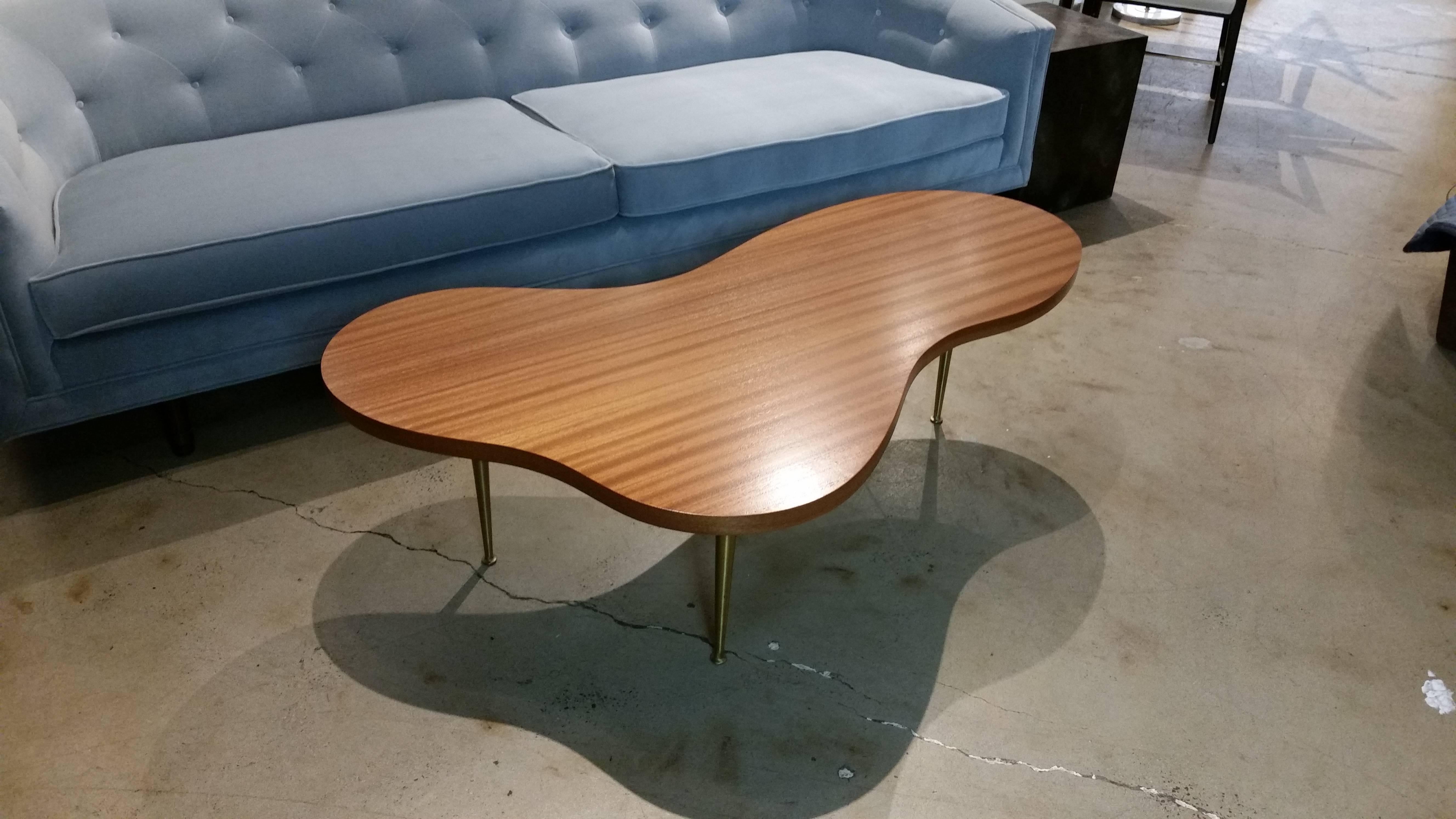 Restored Biomorphic Coffee Table by T. H. Robsjohn-Gibbings for Widdicomb, 1950s In Excellent Condition In New York, NY