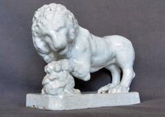 White Terracotta Lion