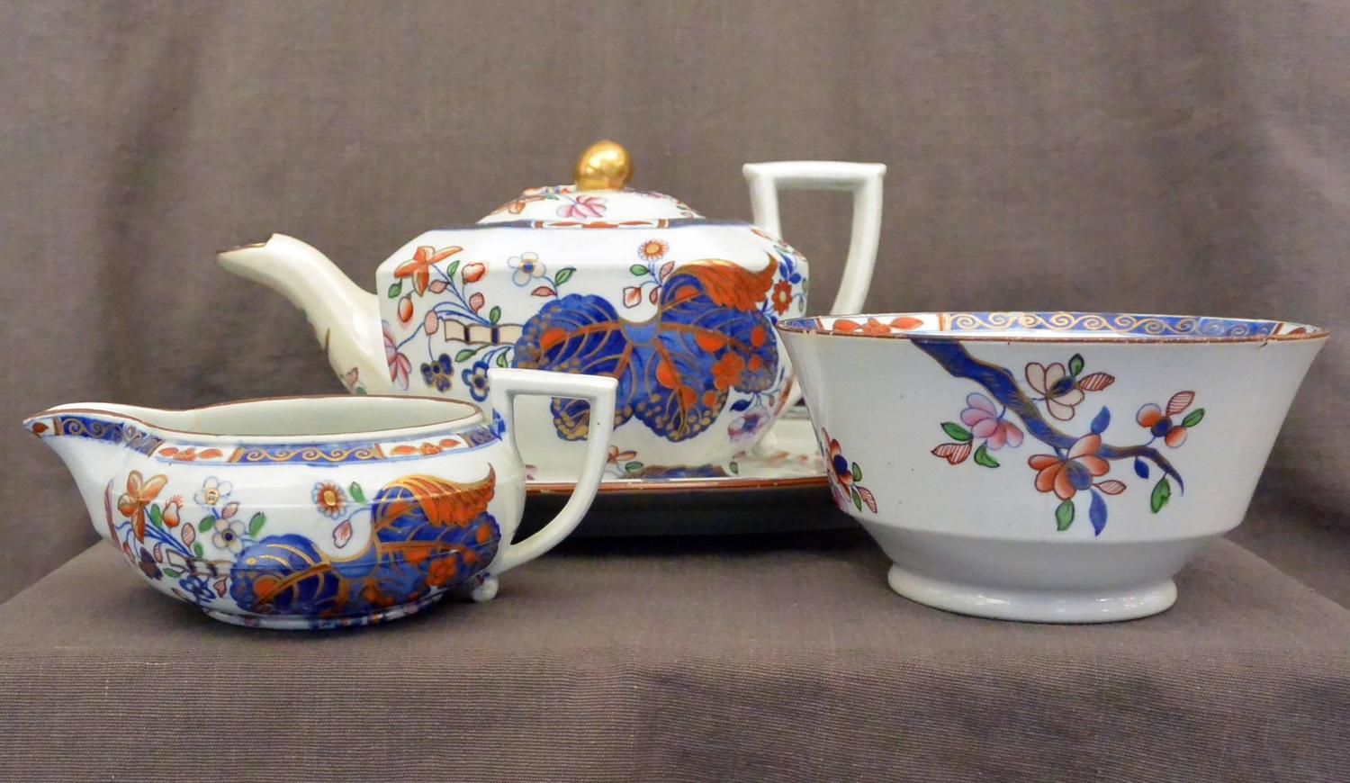 Copeland Spode Tobacco Leaf Tea Set For Sale at 1stdibs