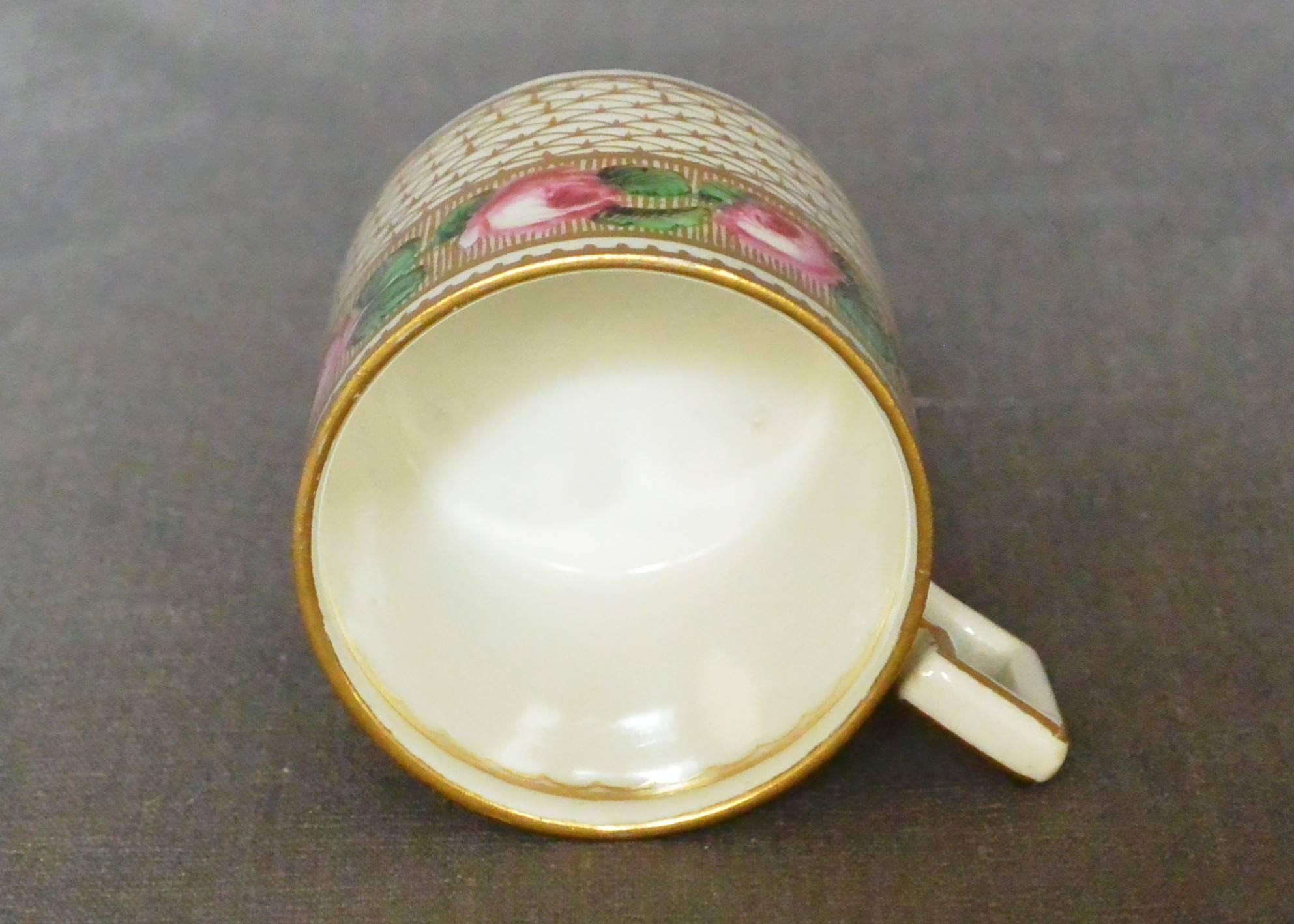 18th Century Italian Gilt Porcelain Cup For Sale