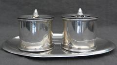 Italian Empire Silver Inkstand