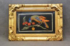 Pair Pietra Dura Bird Plaques