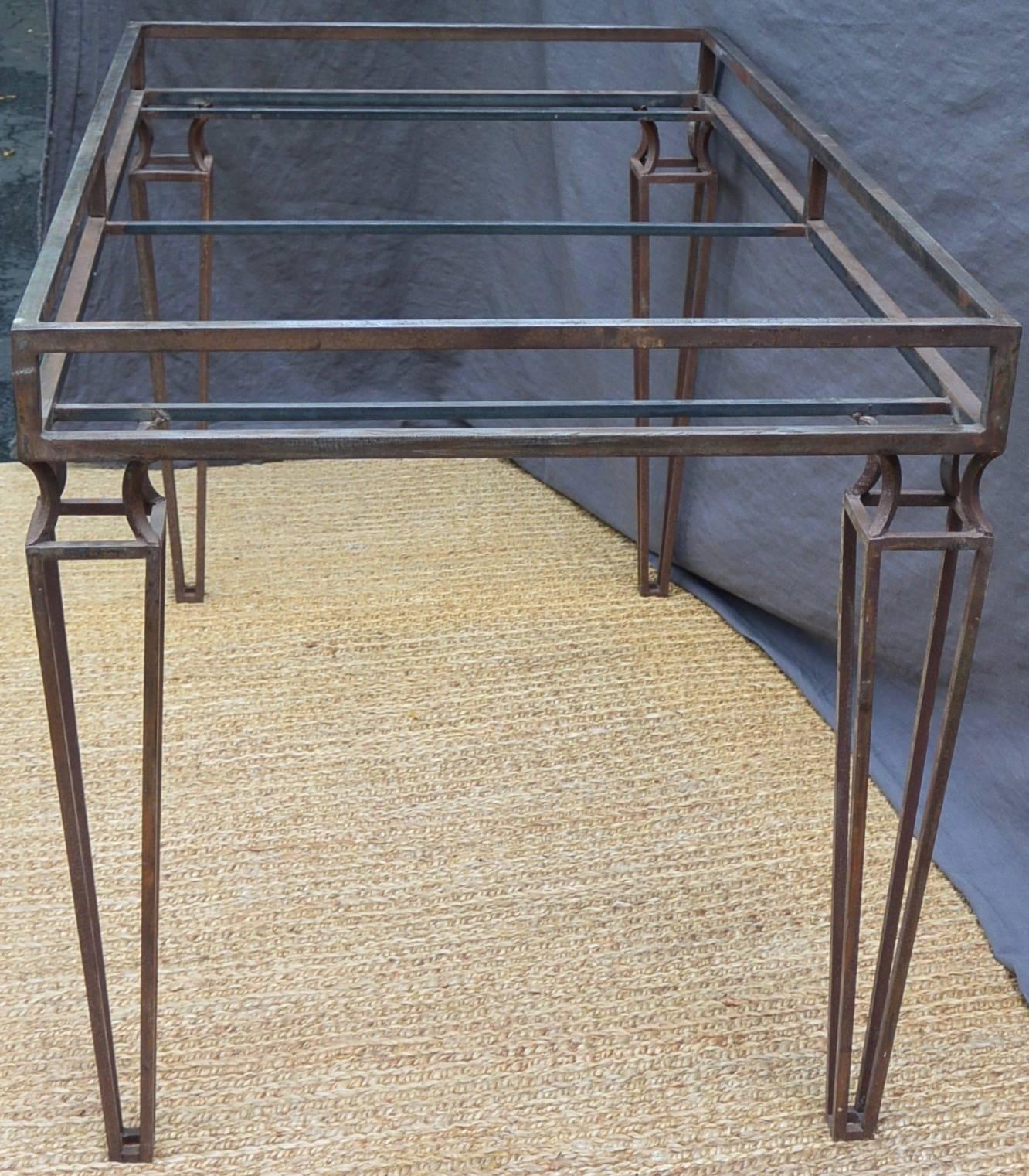Mid-20th Century Modern Louis XVI Style Steel Table