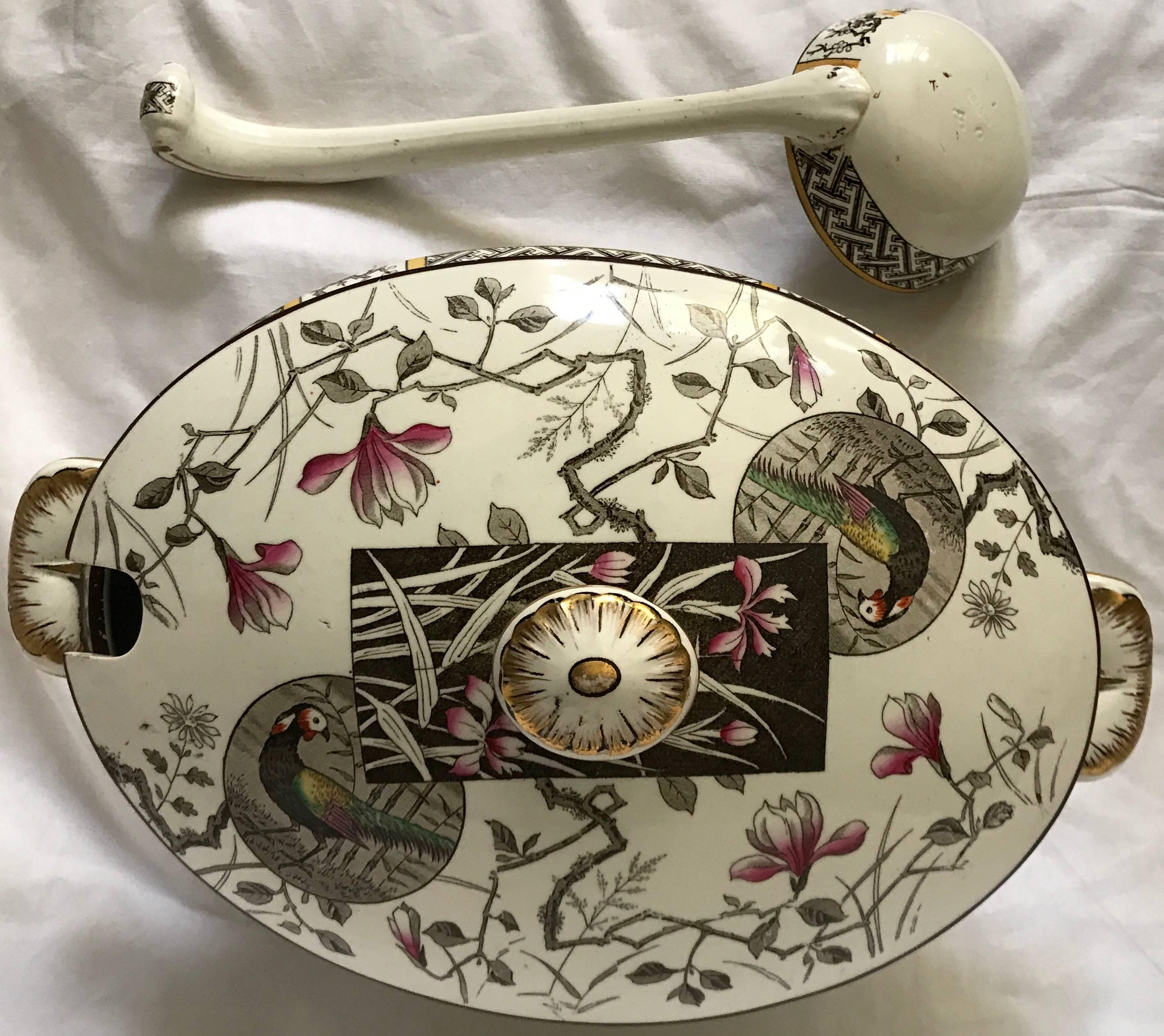 tureen with ladle