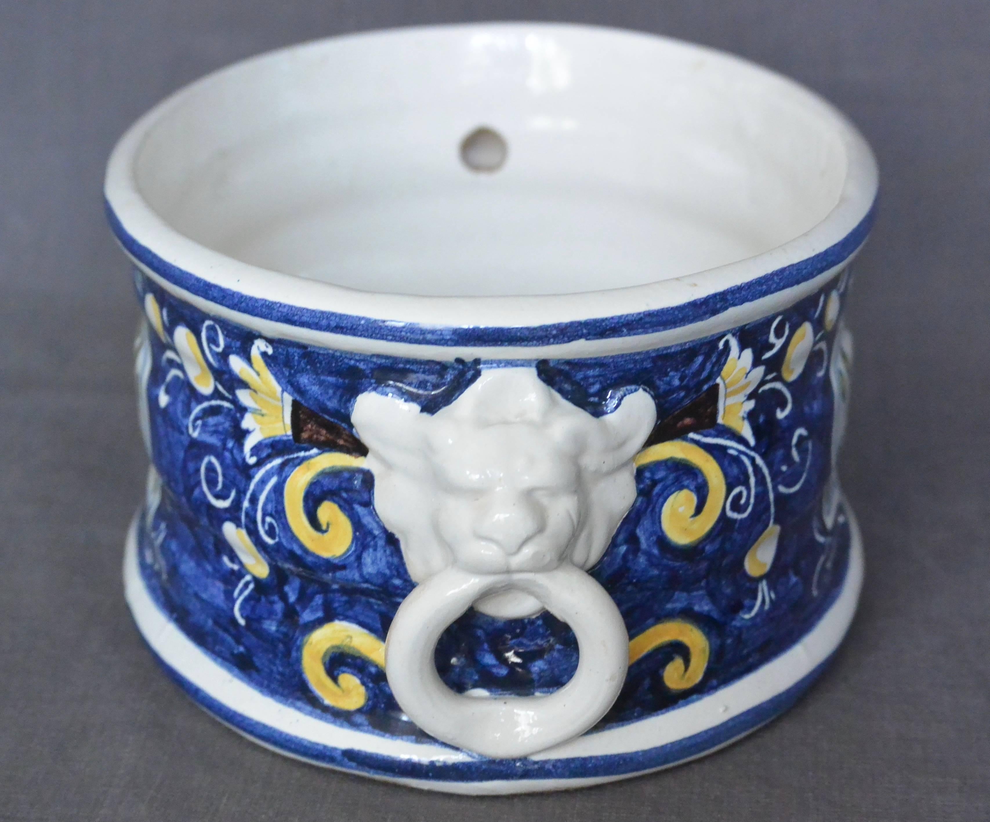 blue and white porcelain cachepot