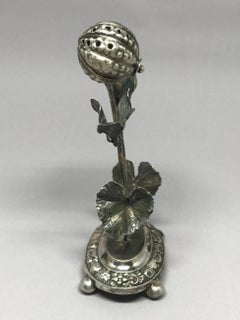Spanish Silver Walnut Spice Box