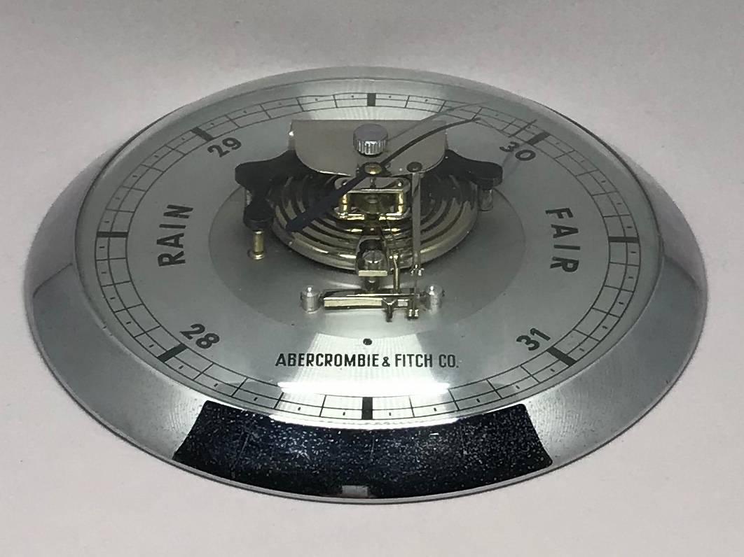 Mid-Century Modern Midcentury Abercrombie and Fitch Decorative Barometer For Sale