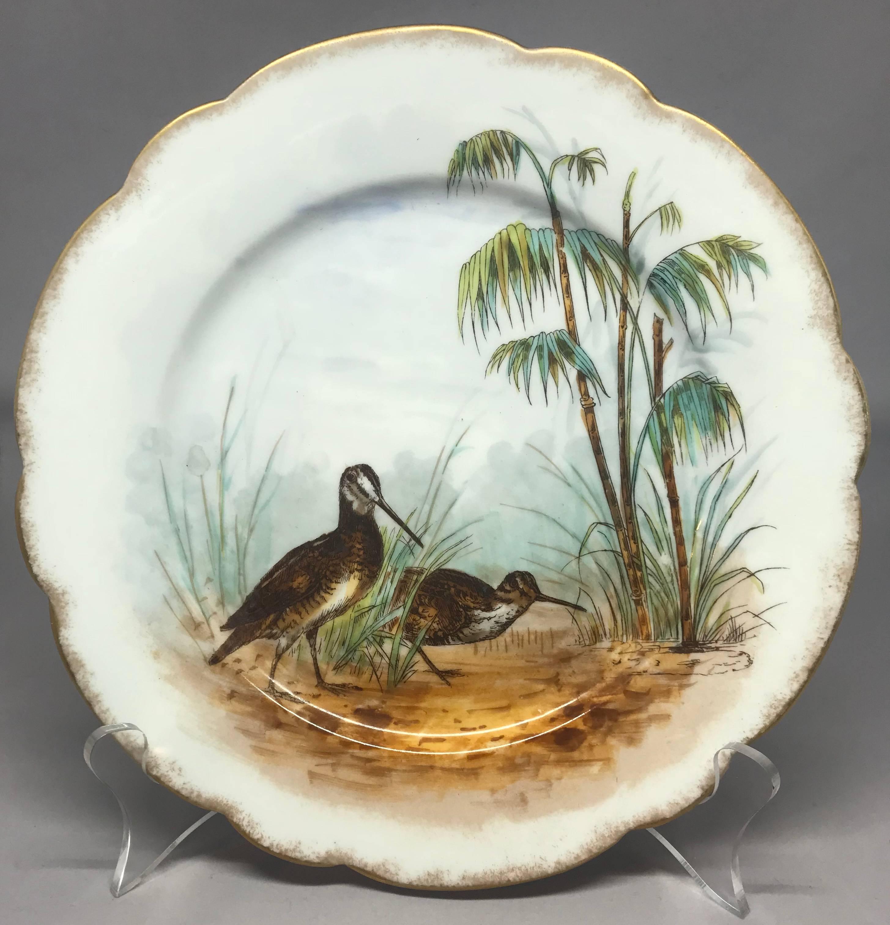 limoges bird plates