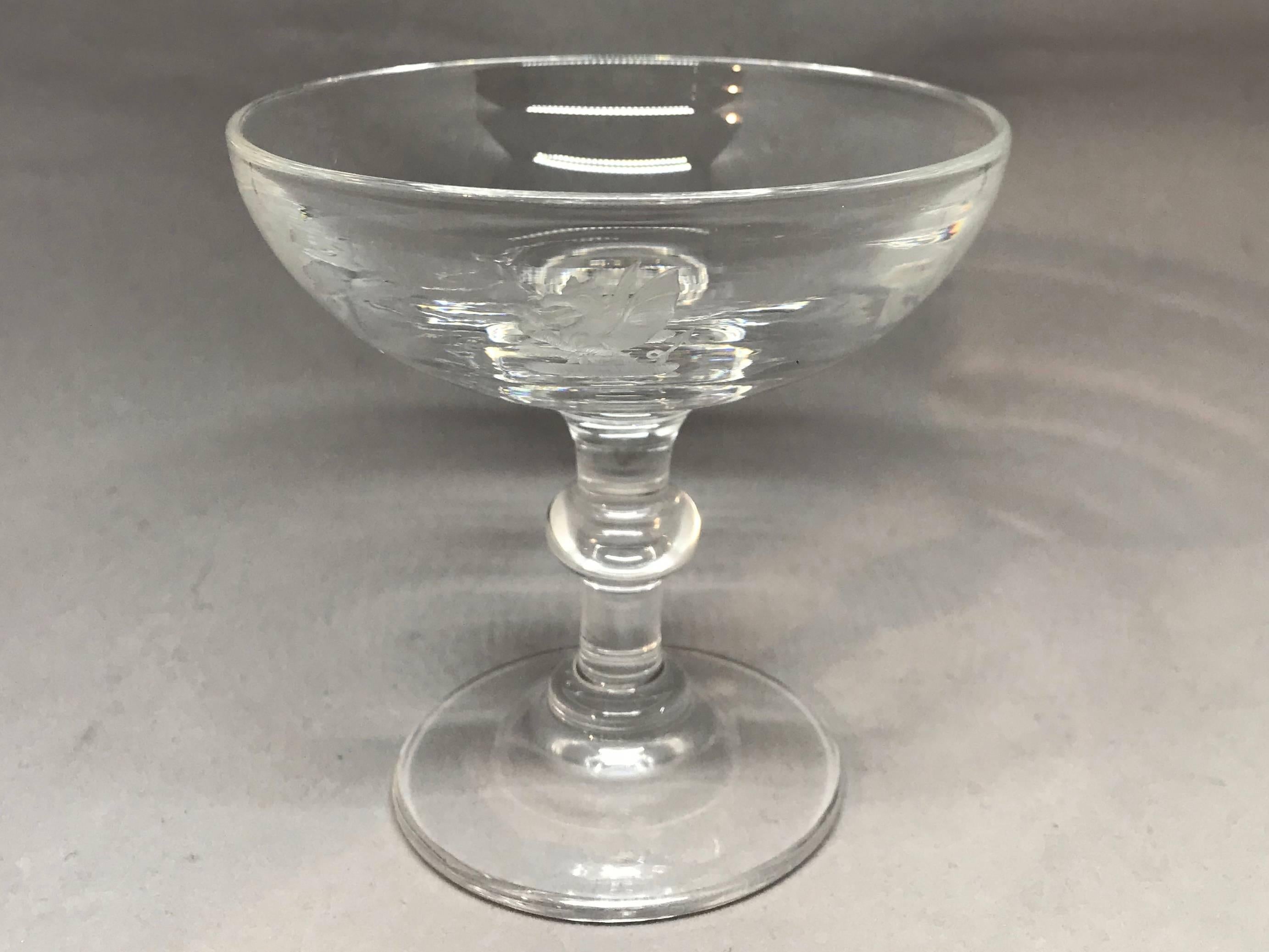 vintage champagne coupe