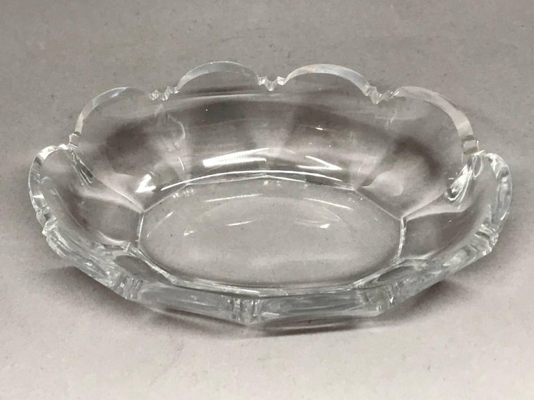French Crystal Vide Poche In Good Condition For Sale In New York, NY