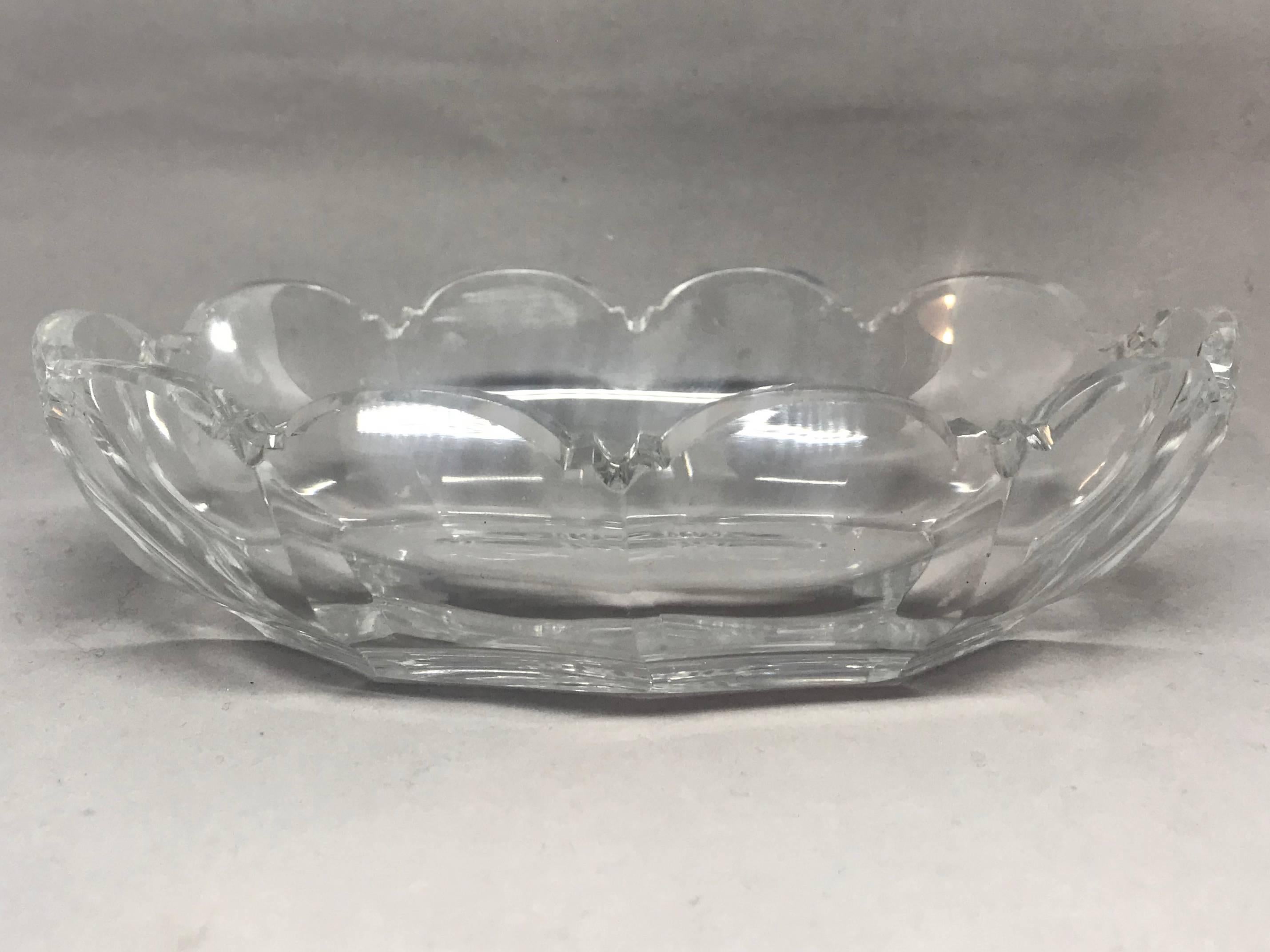 20th Century French Crystal Vide Poche