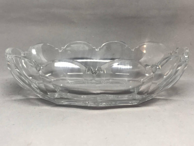 20th Century French Crystal Vide Poche For Sale