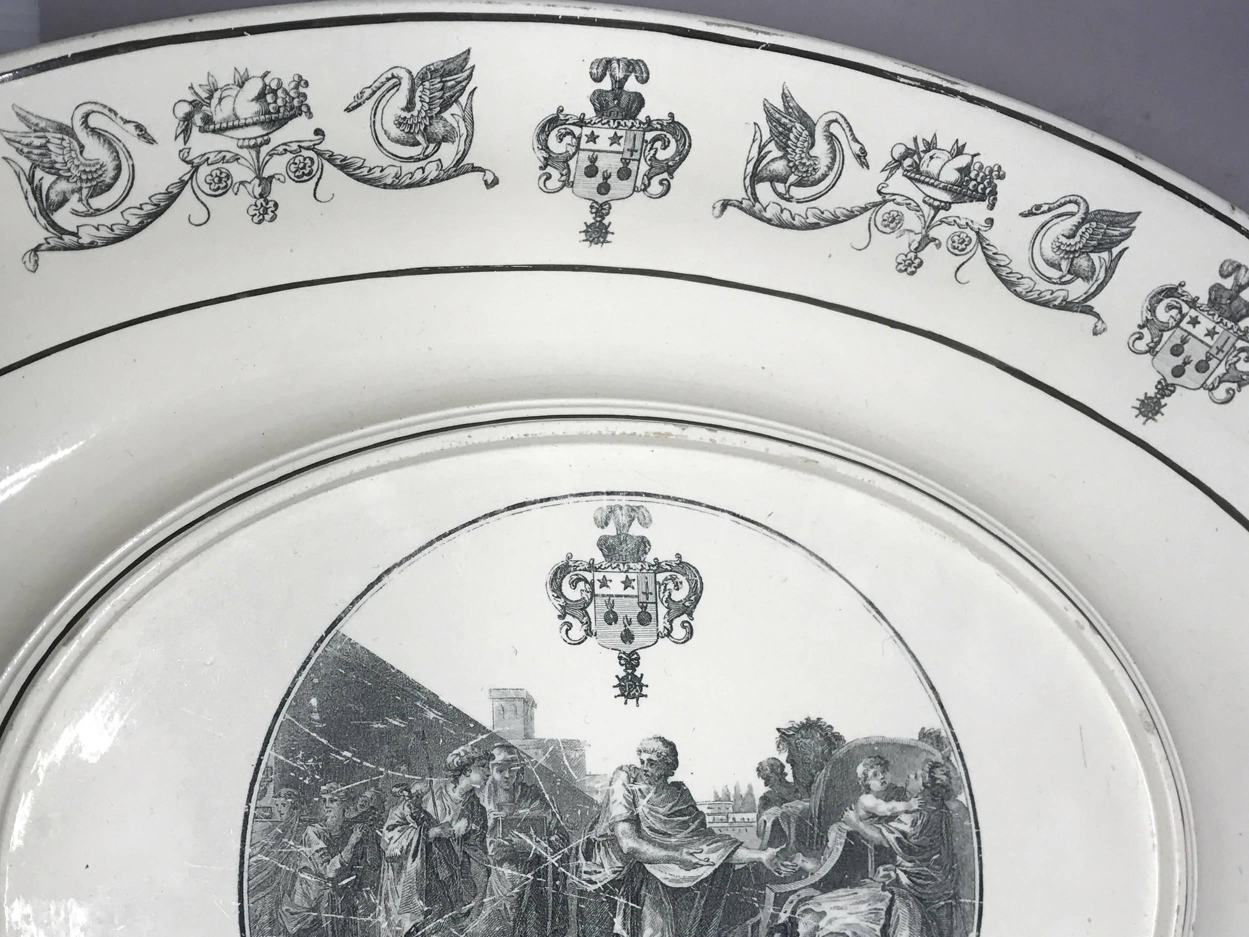 Neoclassical Large Creil Plate