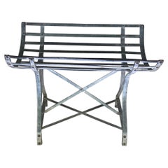 French Sculptural Galvanized Steel Keg or Cask Stand