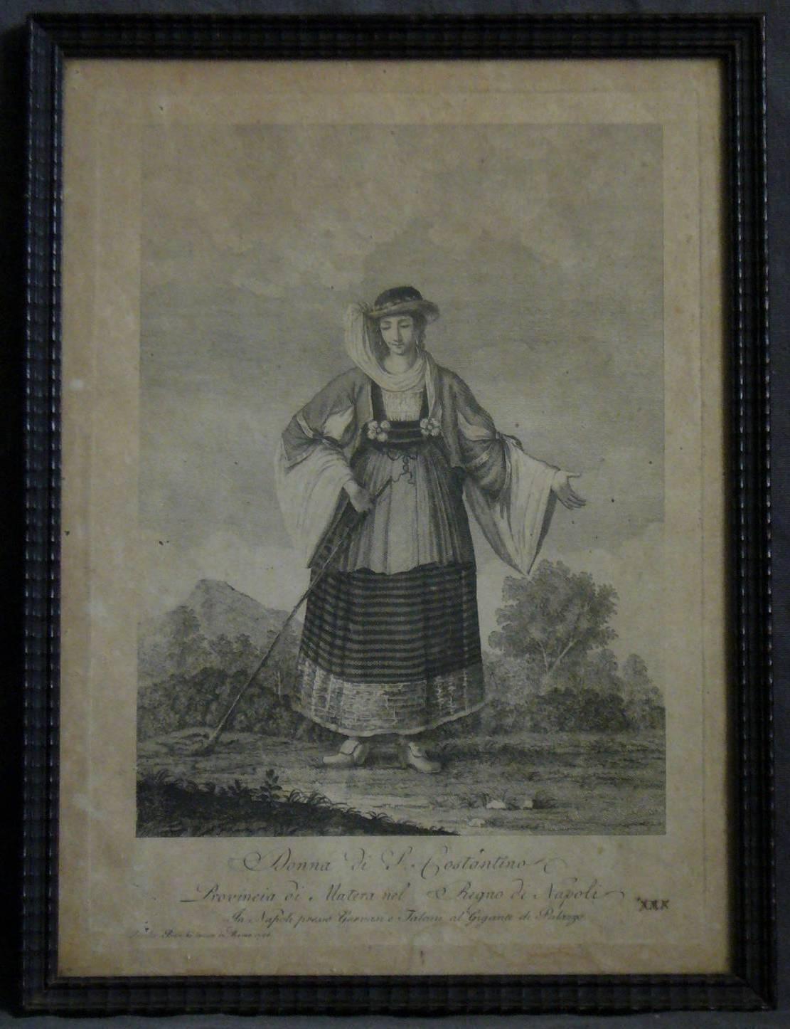 Set of Six Engravings of Italian Regional Dress In Good Condition For Sale In New York, NY