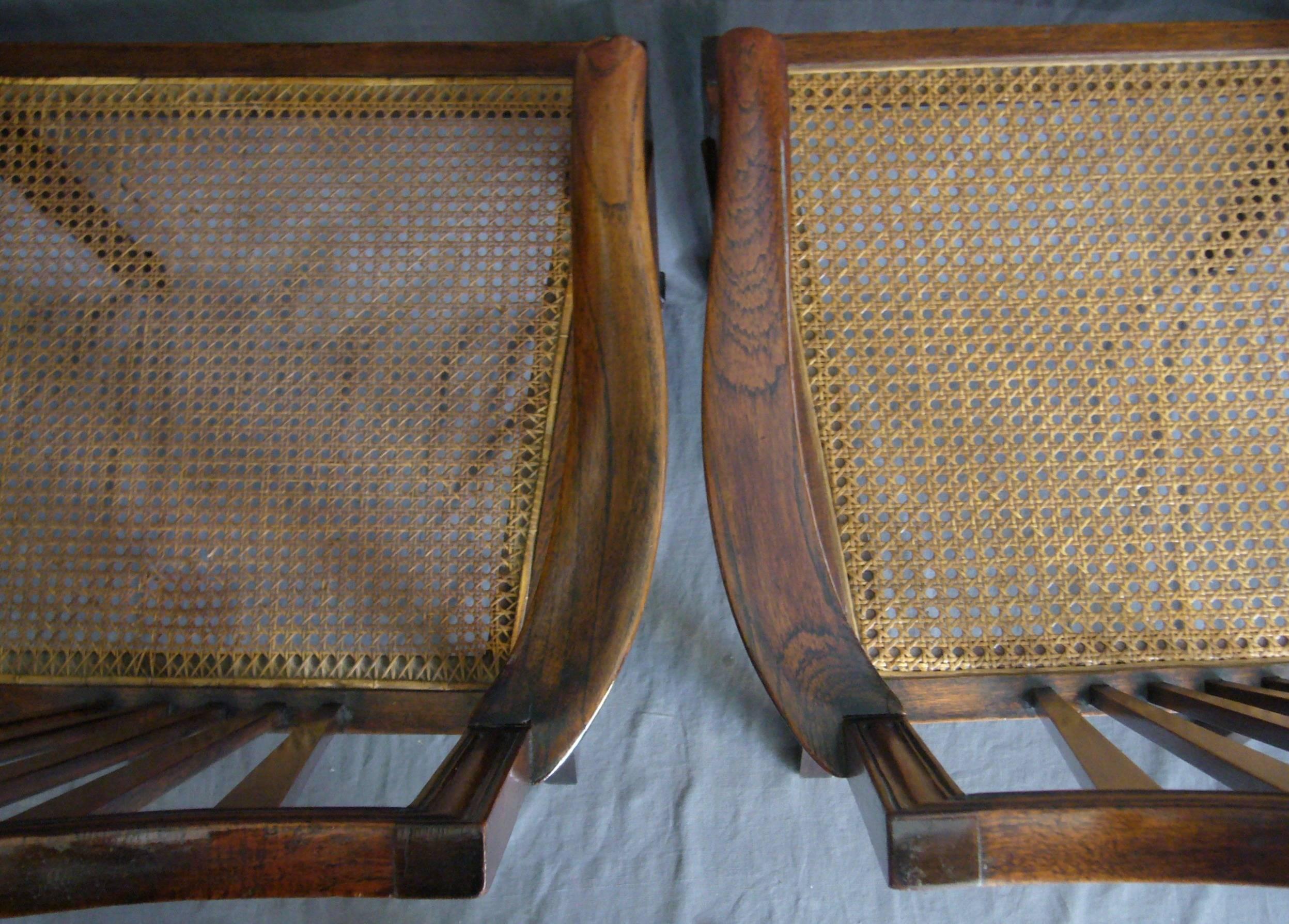 Pair of George III Style Mahogany Armchairs 1