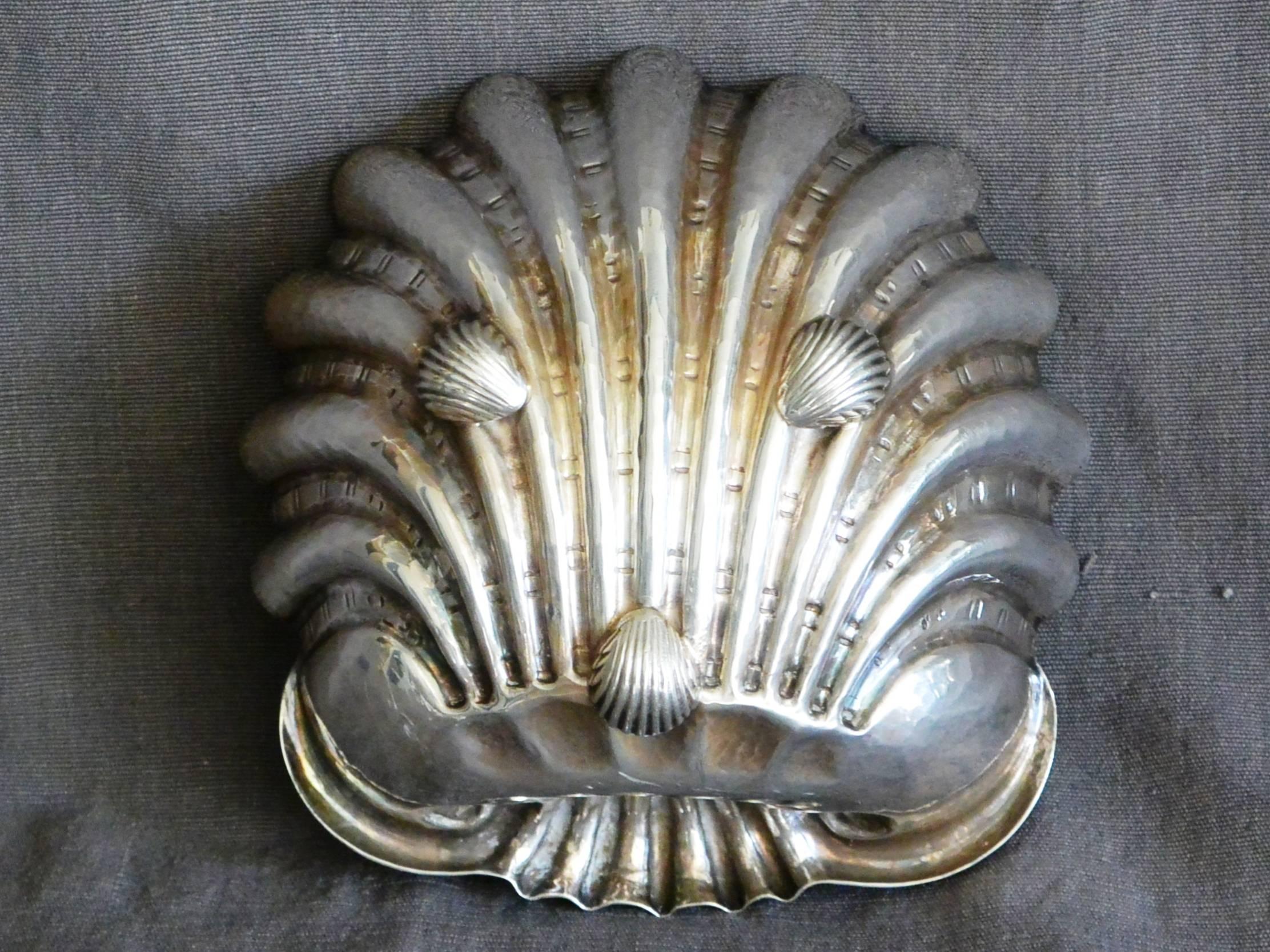 Italian Silver and Vermeil Shell Dish 3